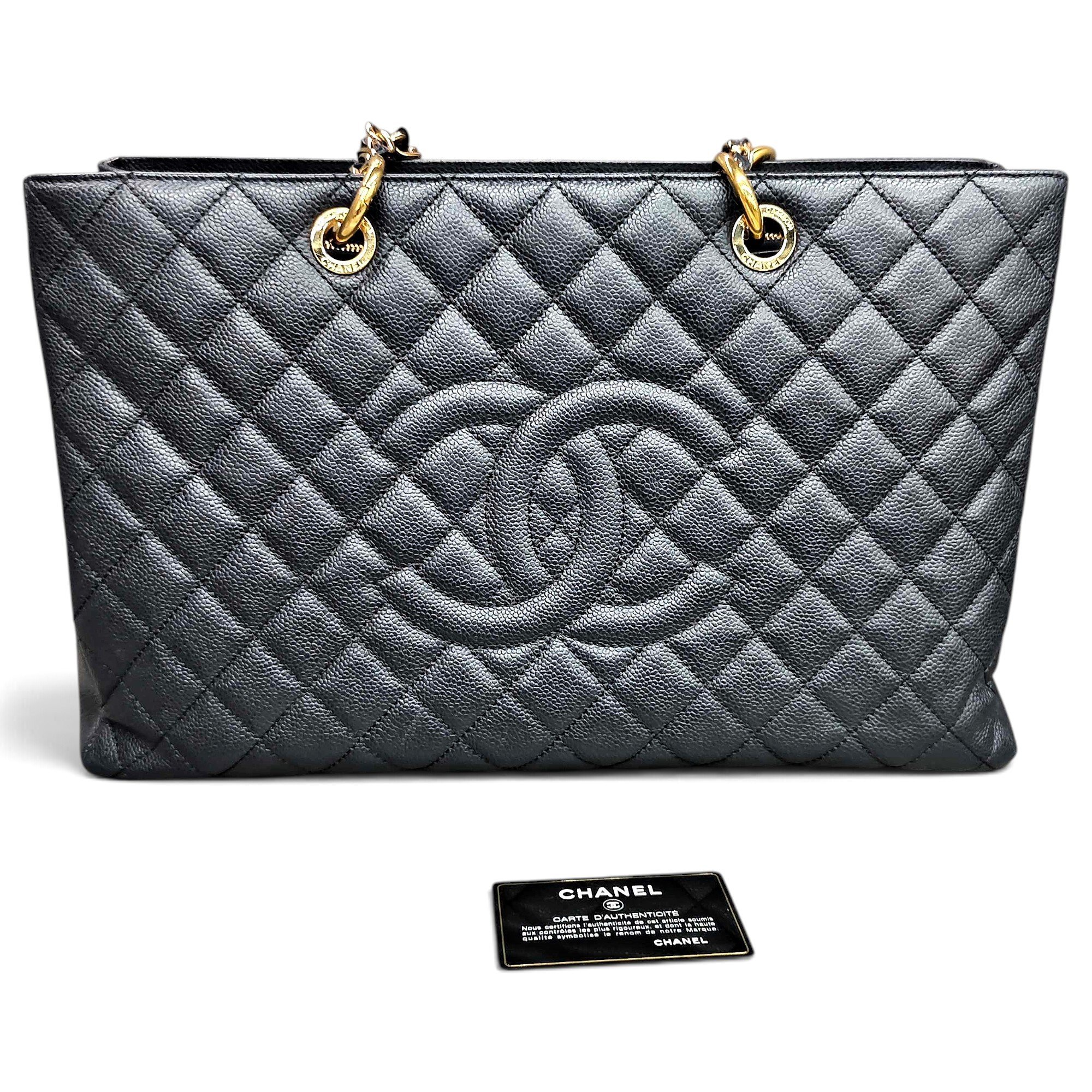 Grand shopping leather tote