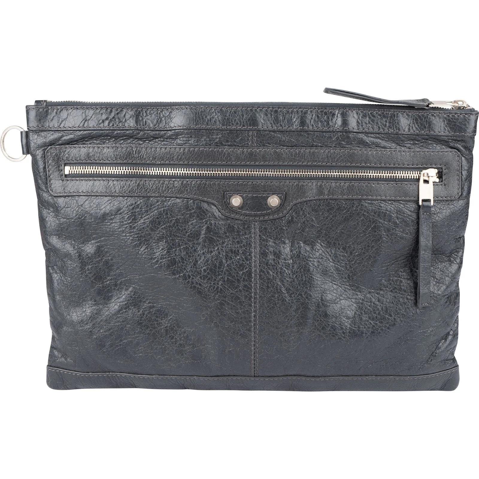City Clip leather clutch bag
