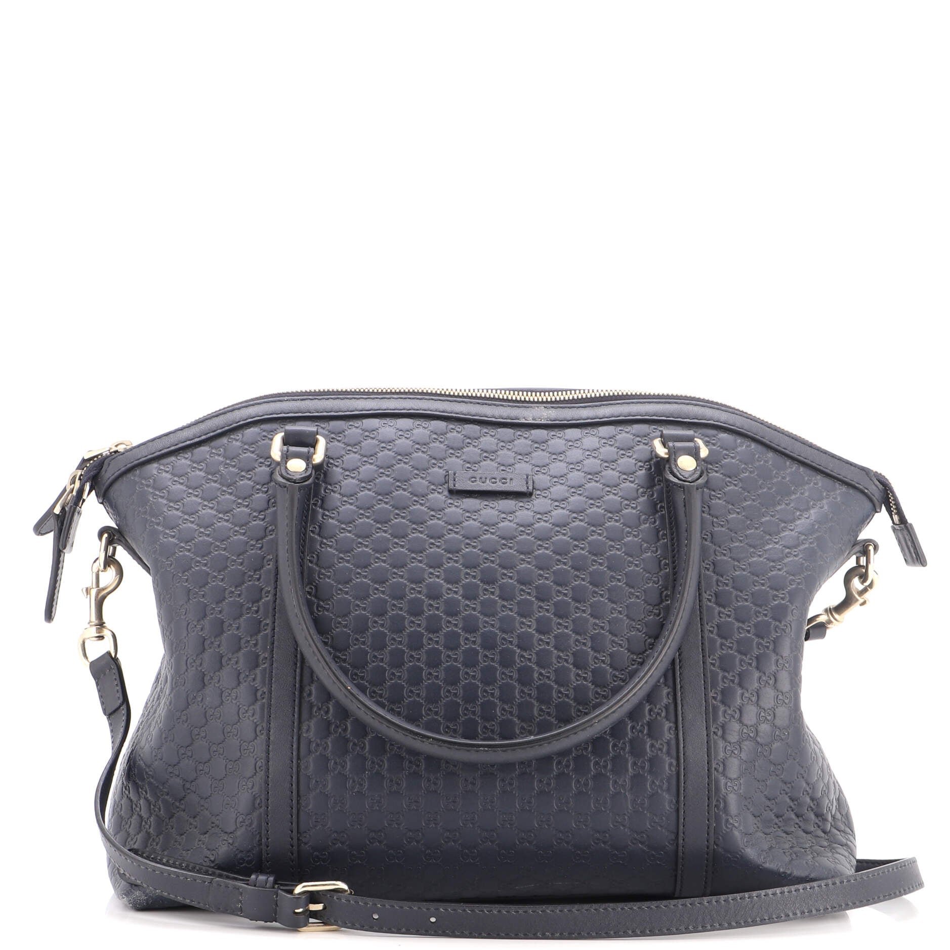 Britt Convertible Dome Satchel Microguccissima Leather Medium