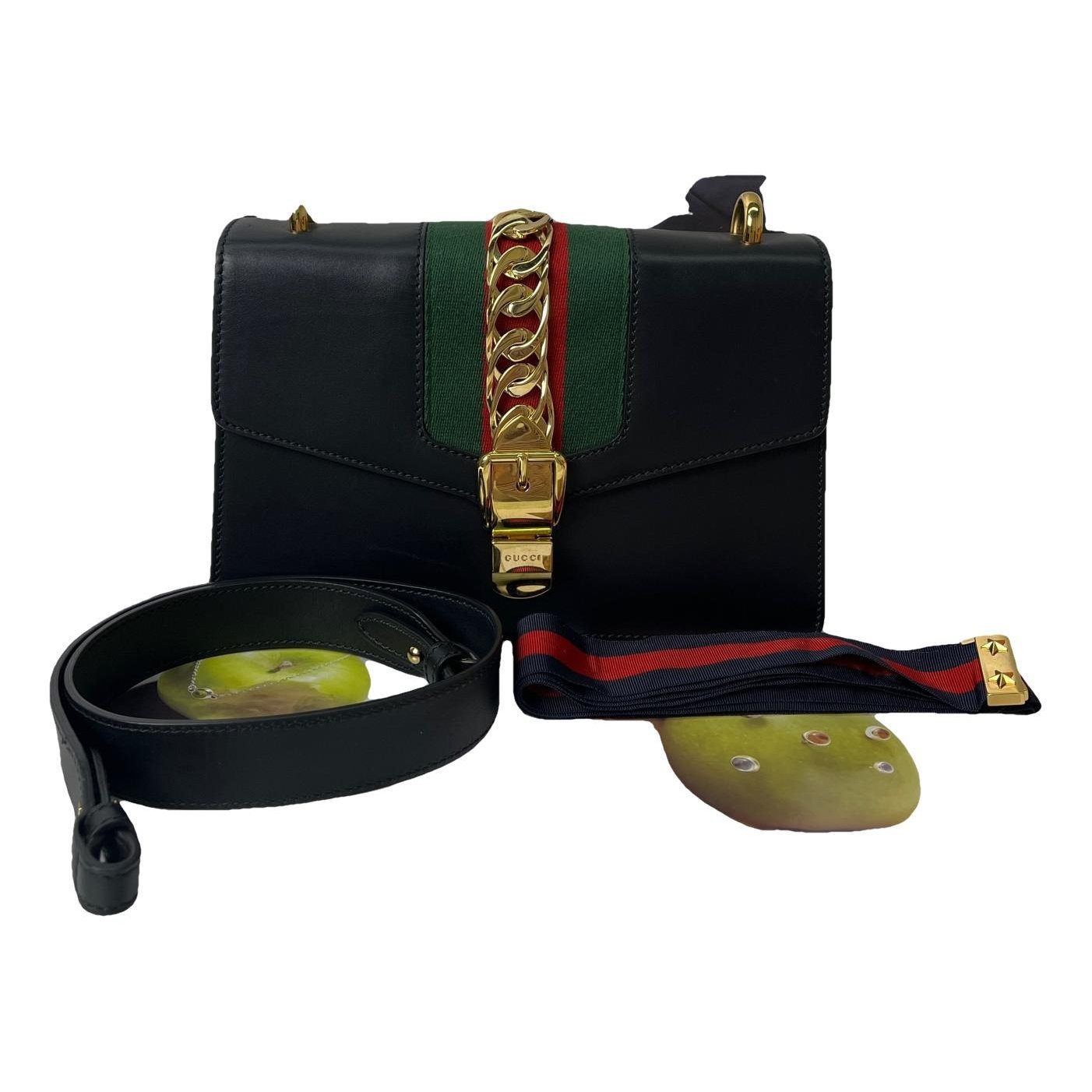 Sylvie Flap Chain leather crossbody bag