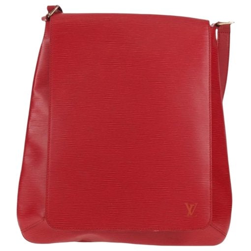 Musette leather handbag