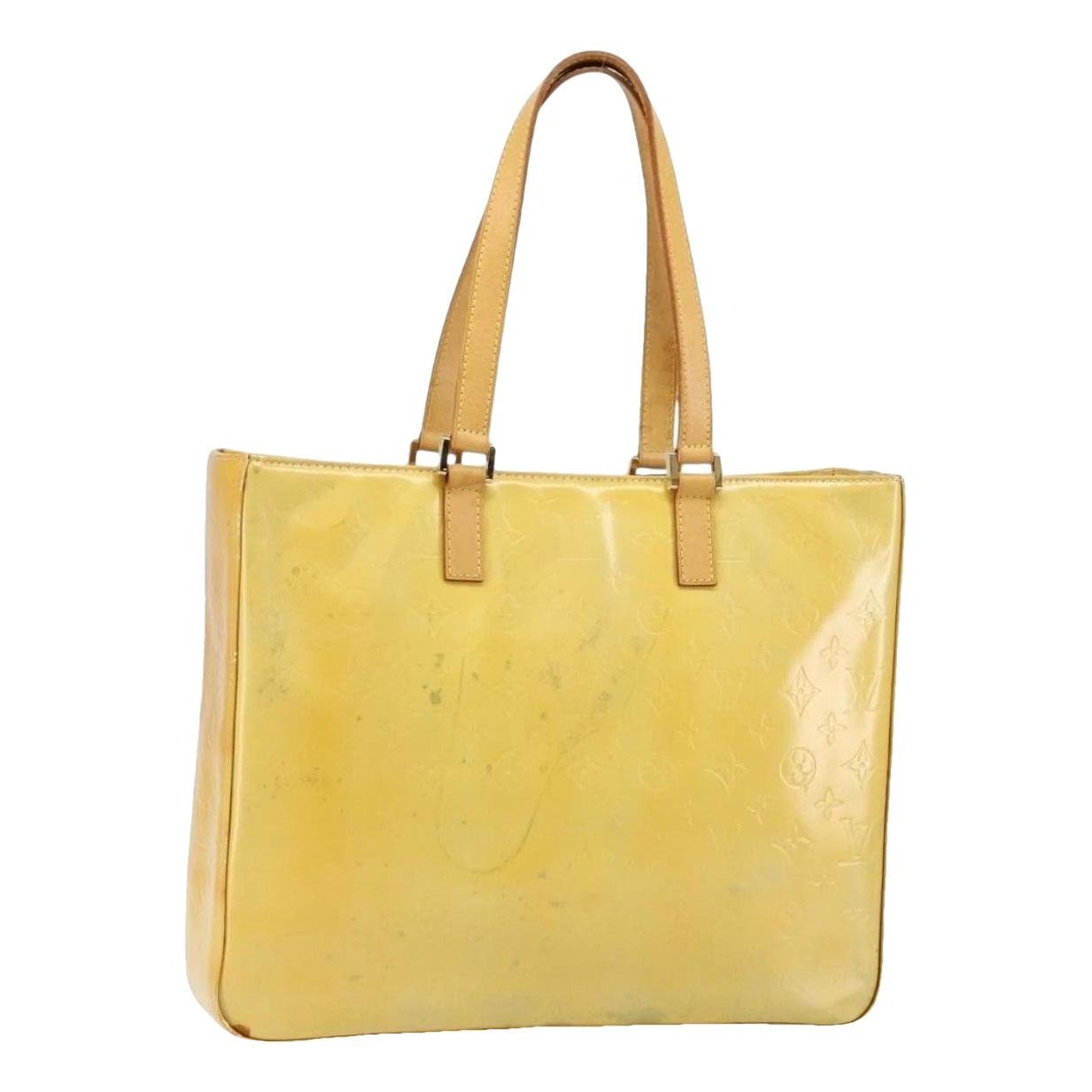 Patent leather tote