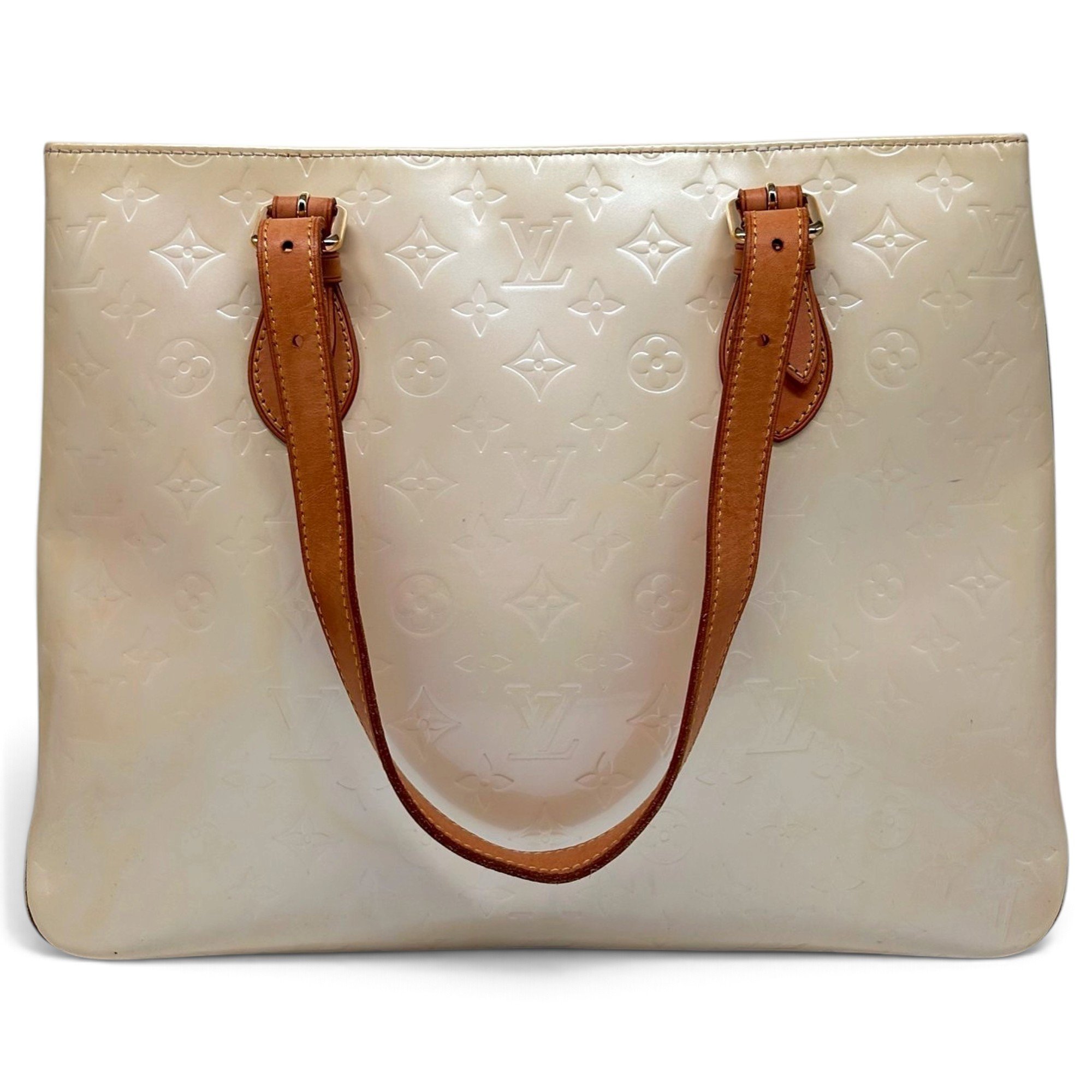 Brentwood patent leather tote