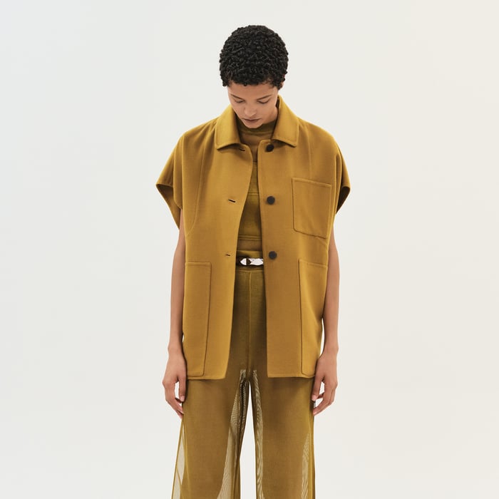 Vert Bronze Sleeveless Jacket