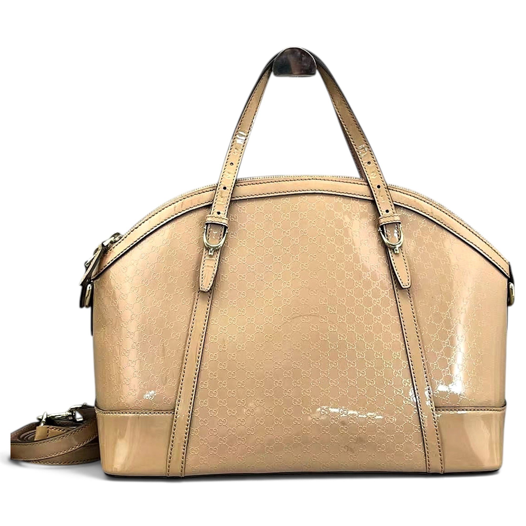 Ophidia Dome patent leather handbag