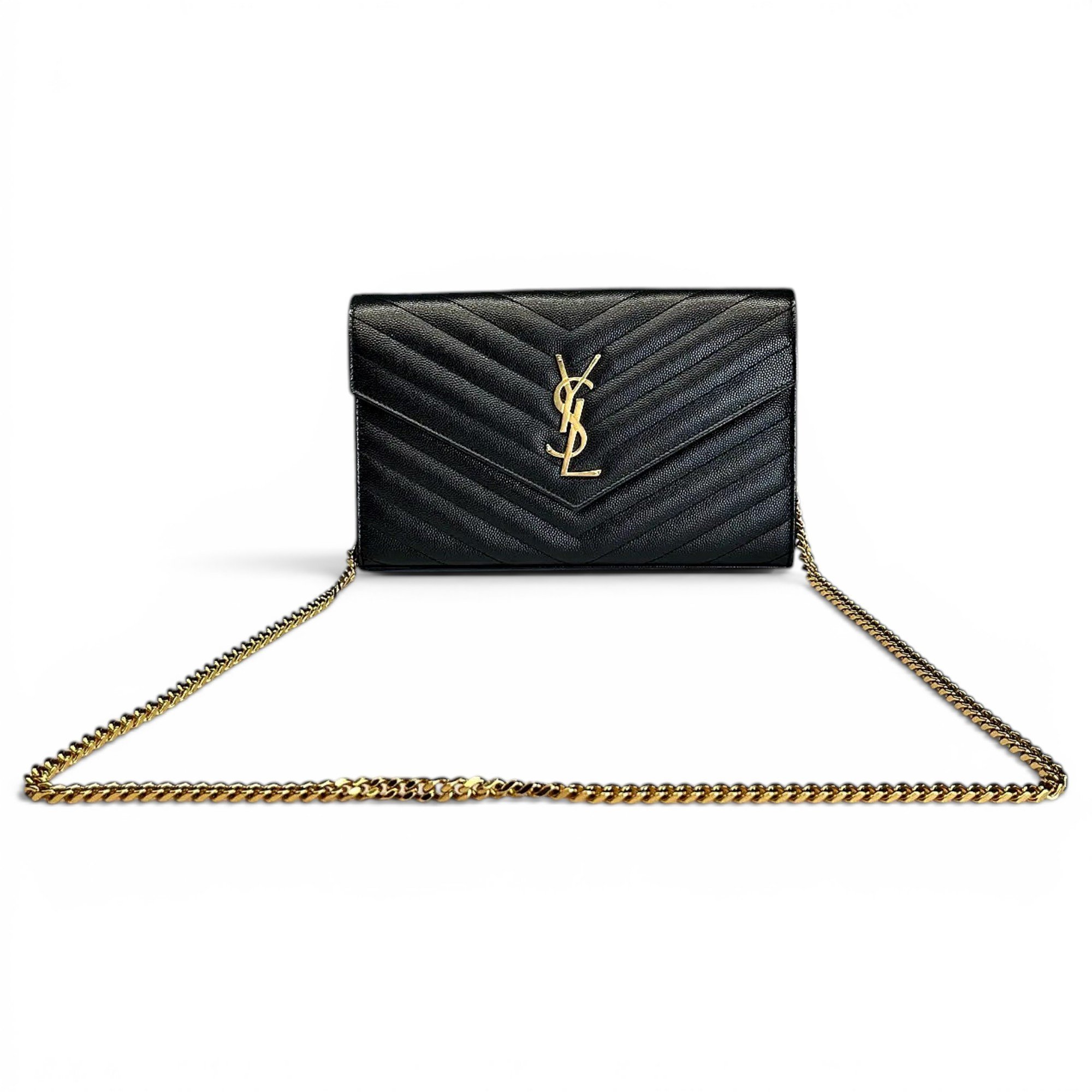 Portefeuille enveloppe leather crossbody bag