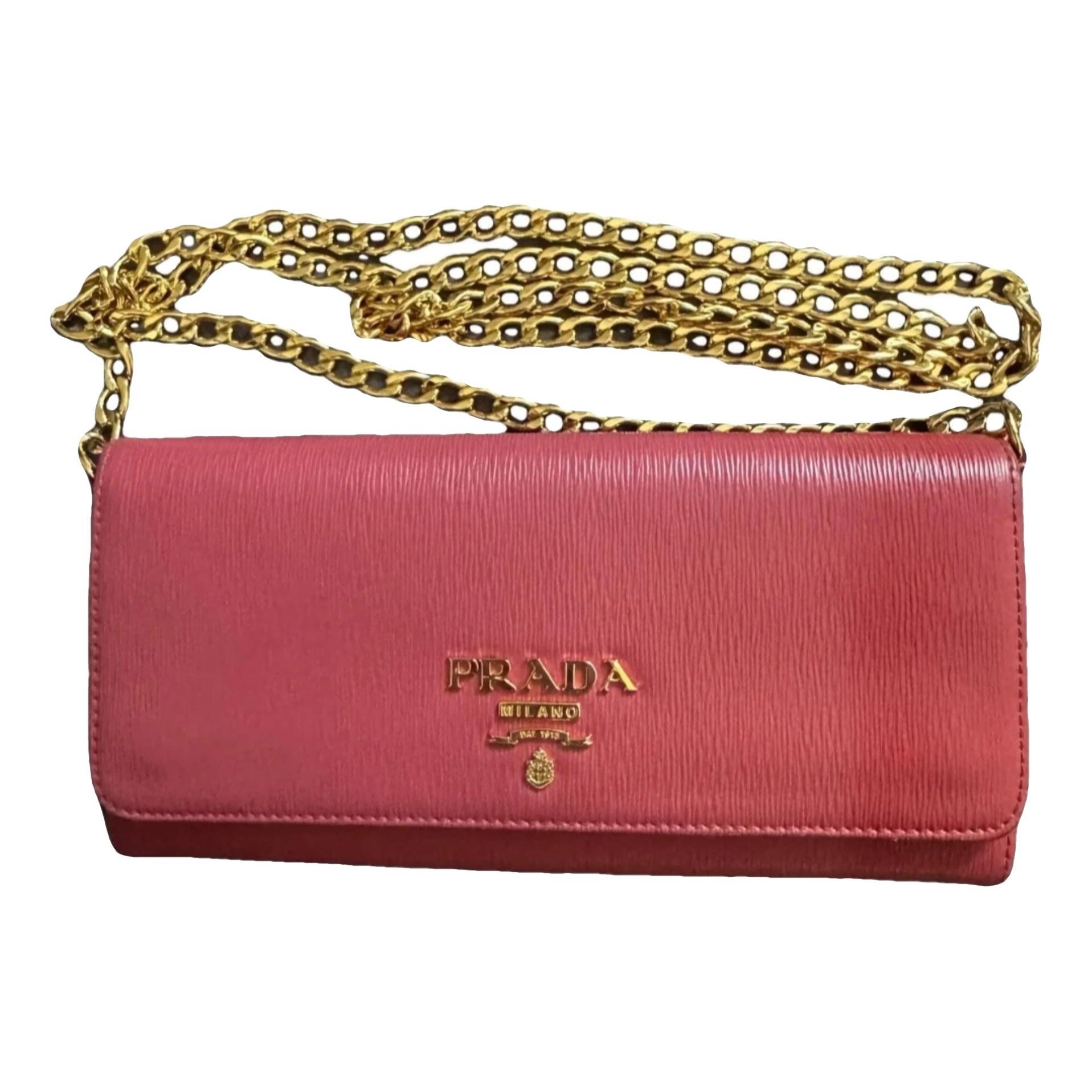 Leather clutch bag