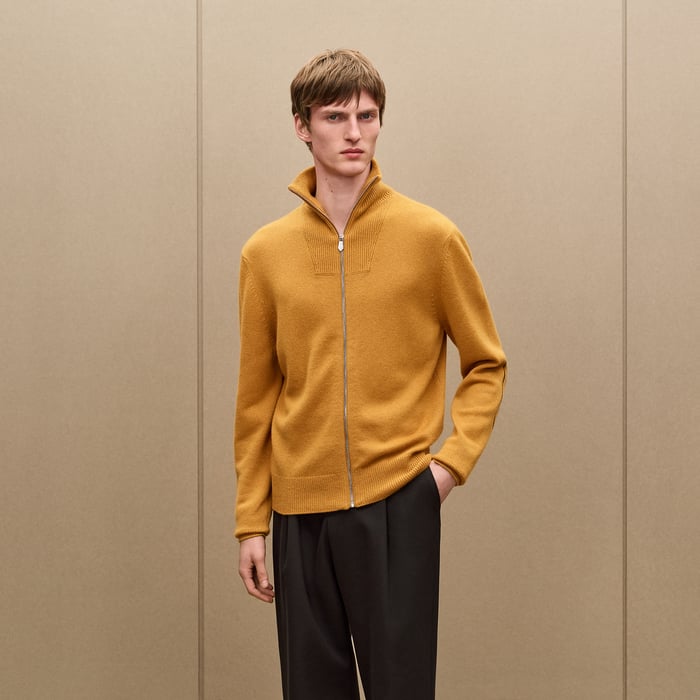 Cumin "Maillon Chaine d'Ancre" Zipped Cashmere Jacket