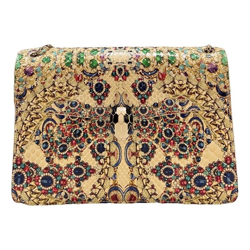 Bvlgari Serpenti leather handbag