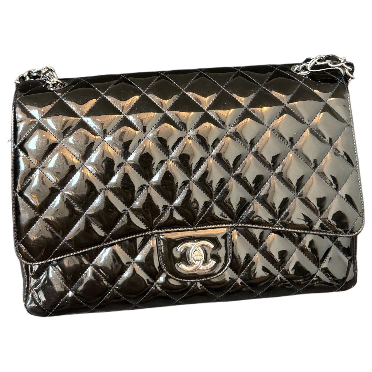 Timeless/Classique patent leather handbag