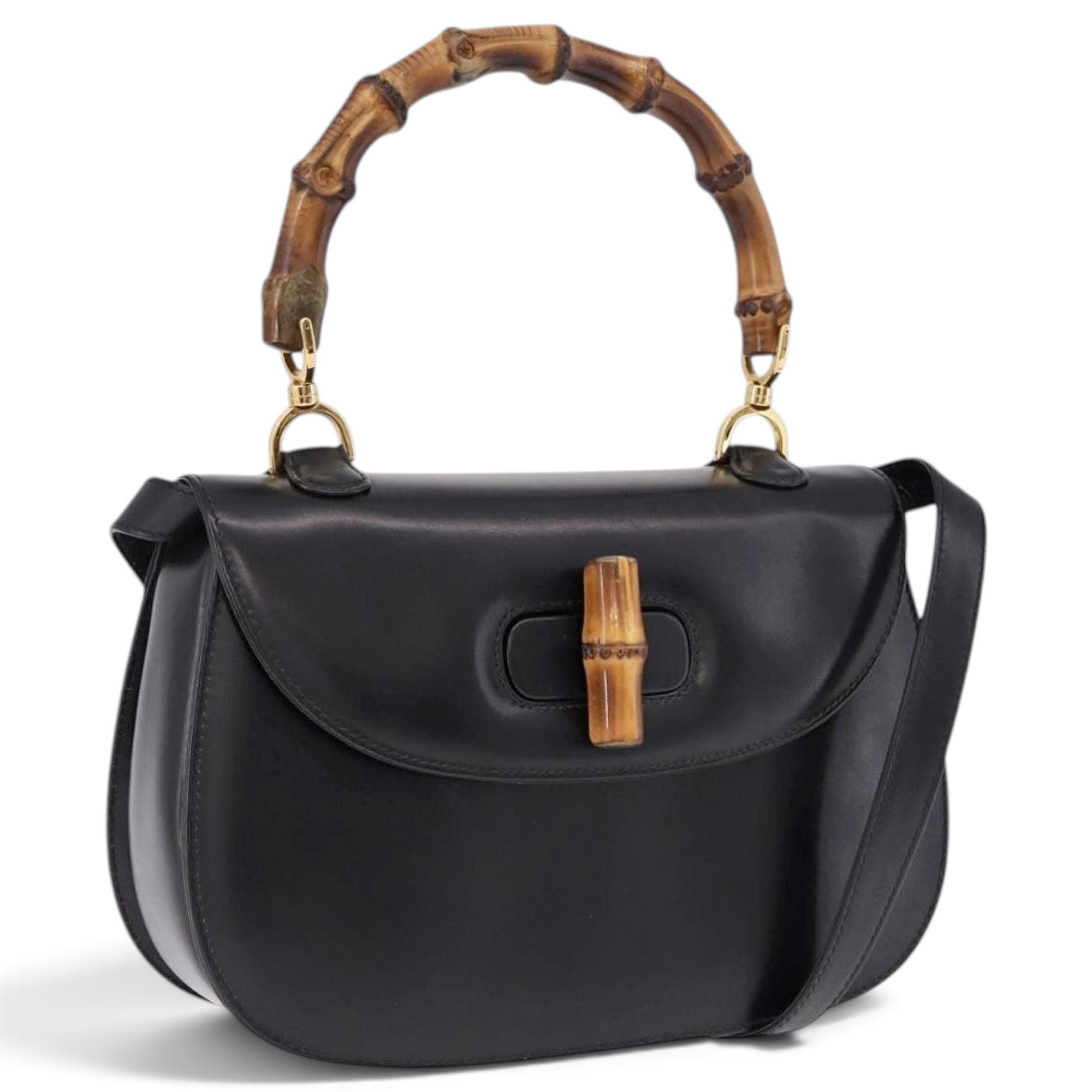Gucci B leather handbag