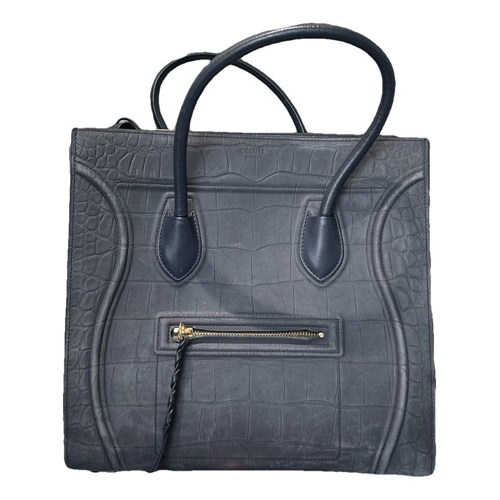 Luggage leather tote