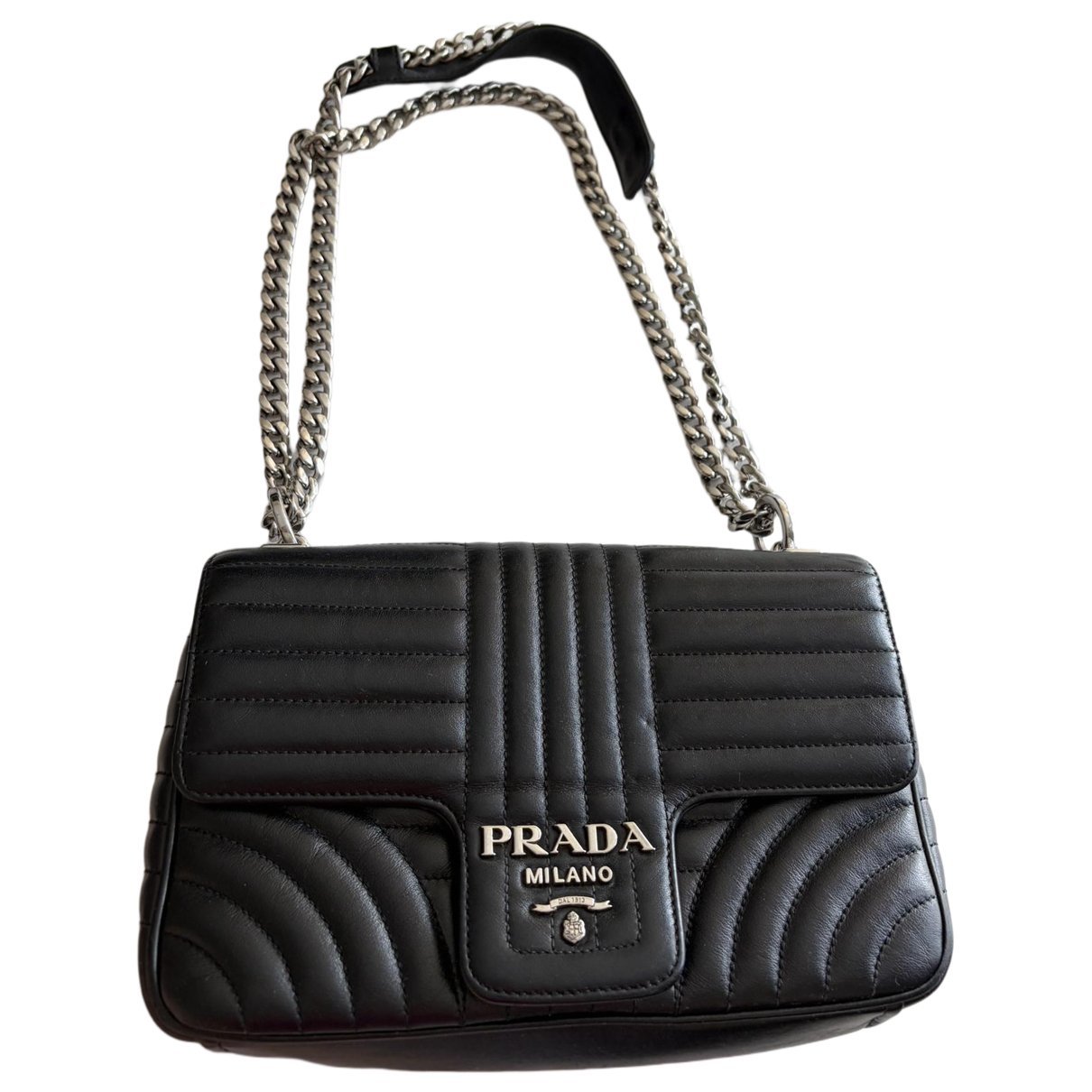 Diagramme leather handbag