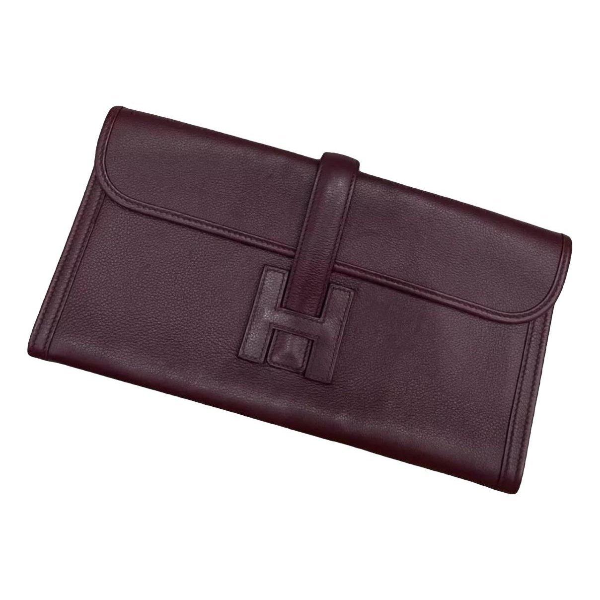 Jige leather clutch bag