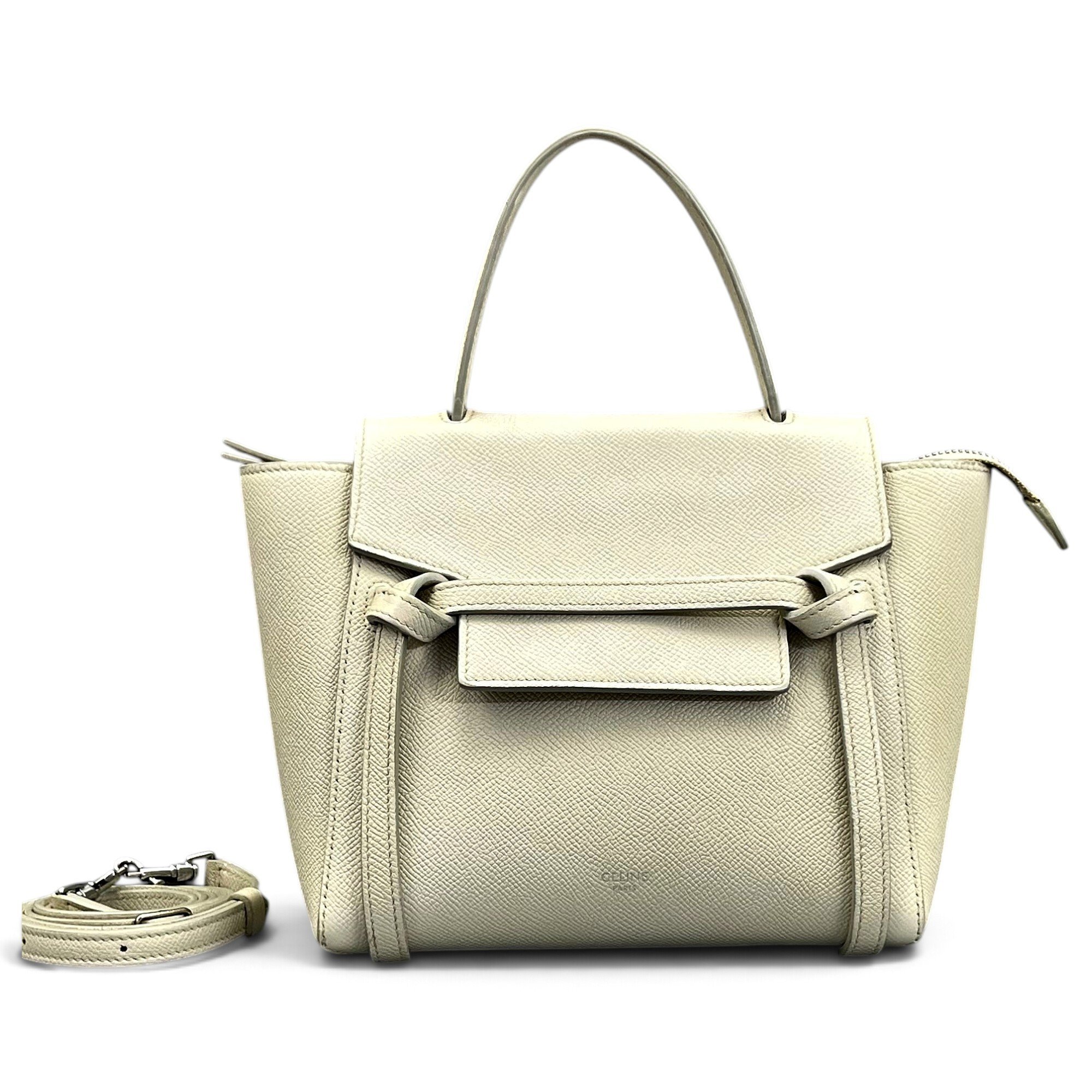 Belt leather handbag