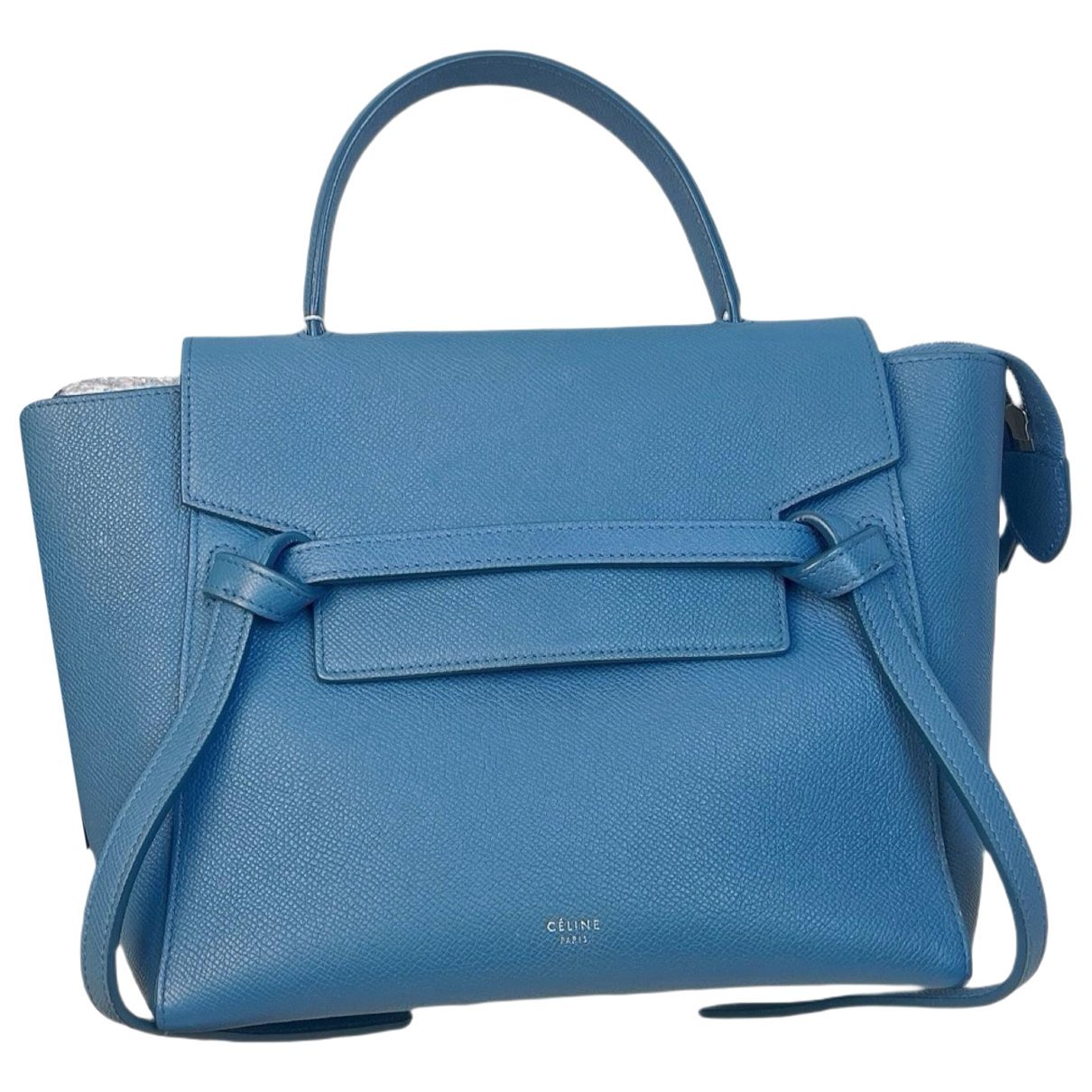 Belt leather handbag