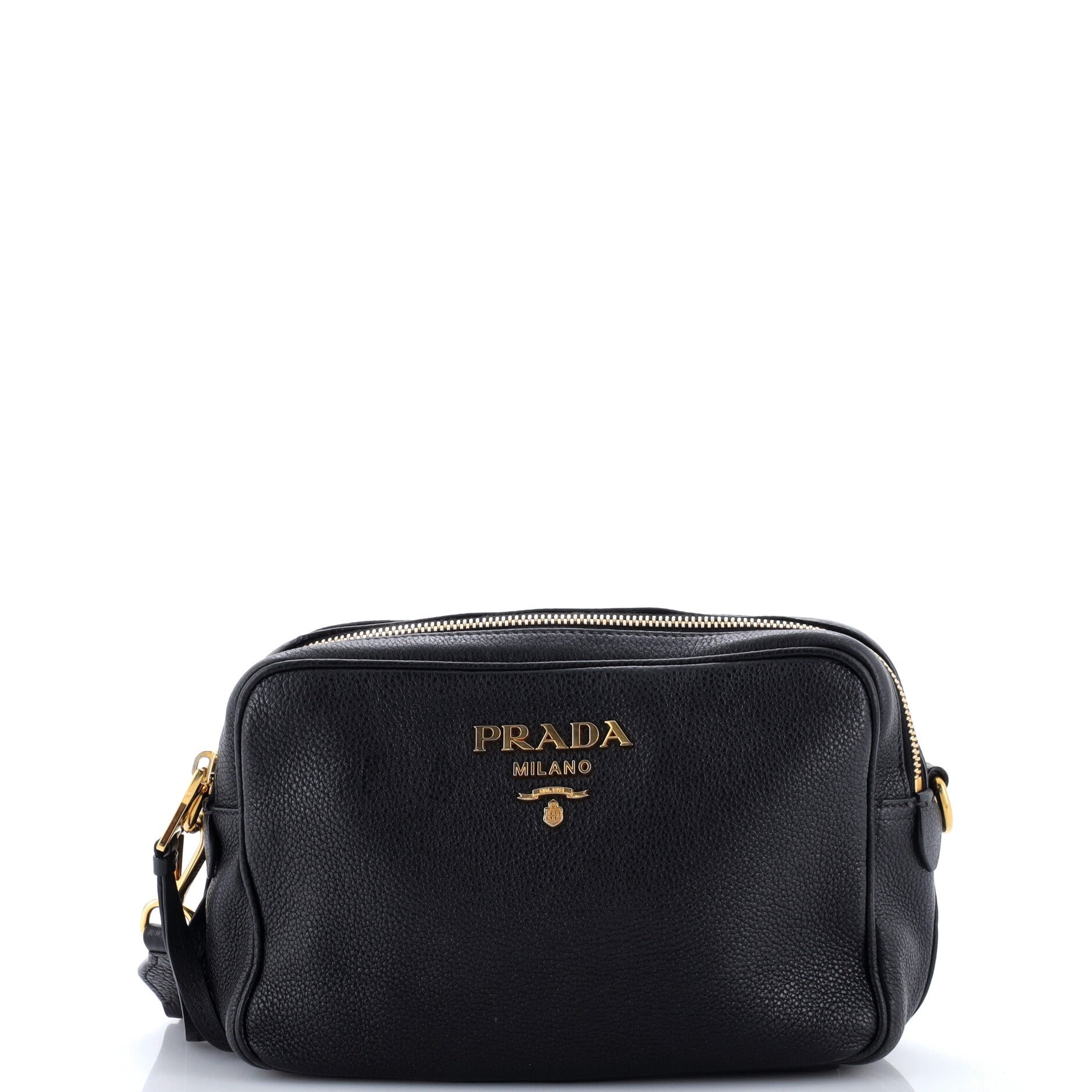 Prada Double Zip Camera Bag Vitello Daino