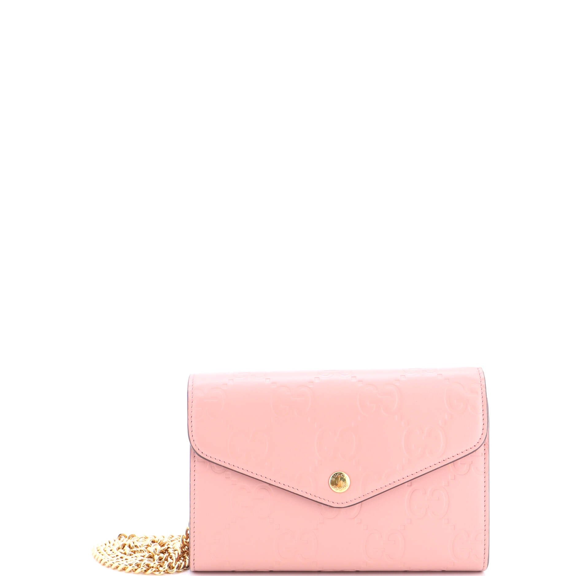 Envelope Wallet on Chain Guccissima Leather