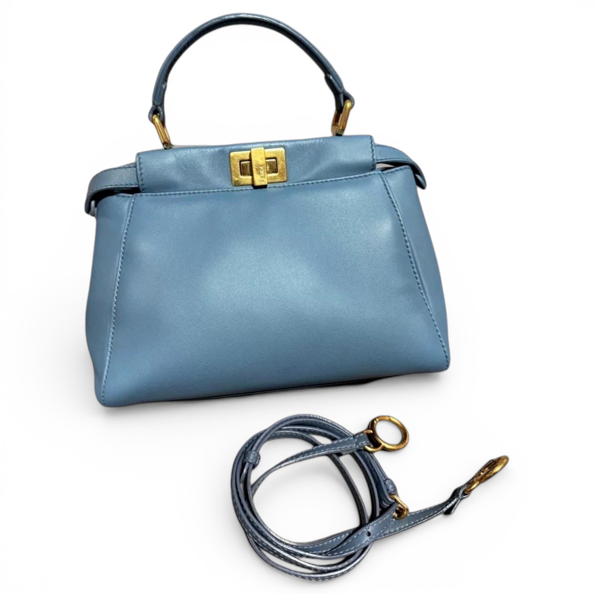 Peekaboo leather handbag