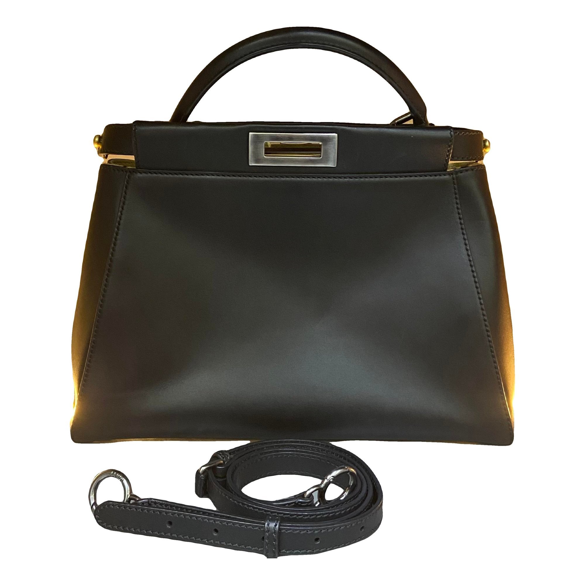Peekaboo leather handbag