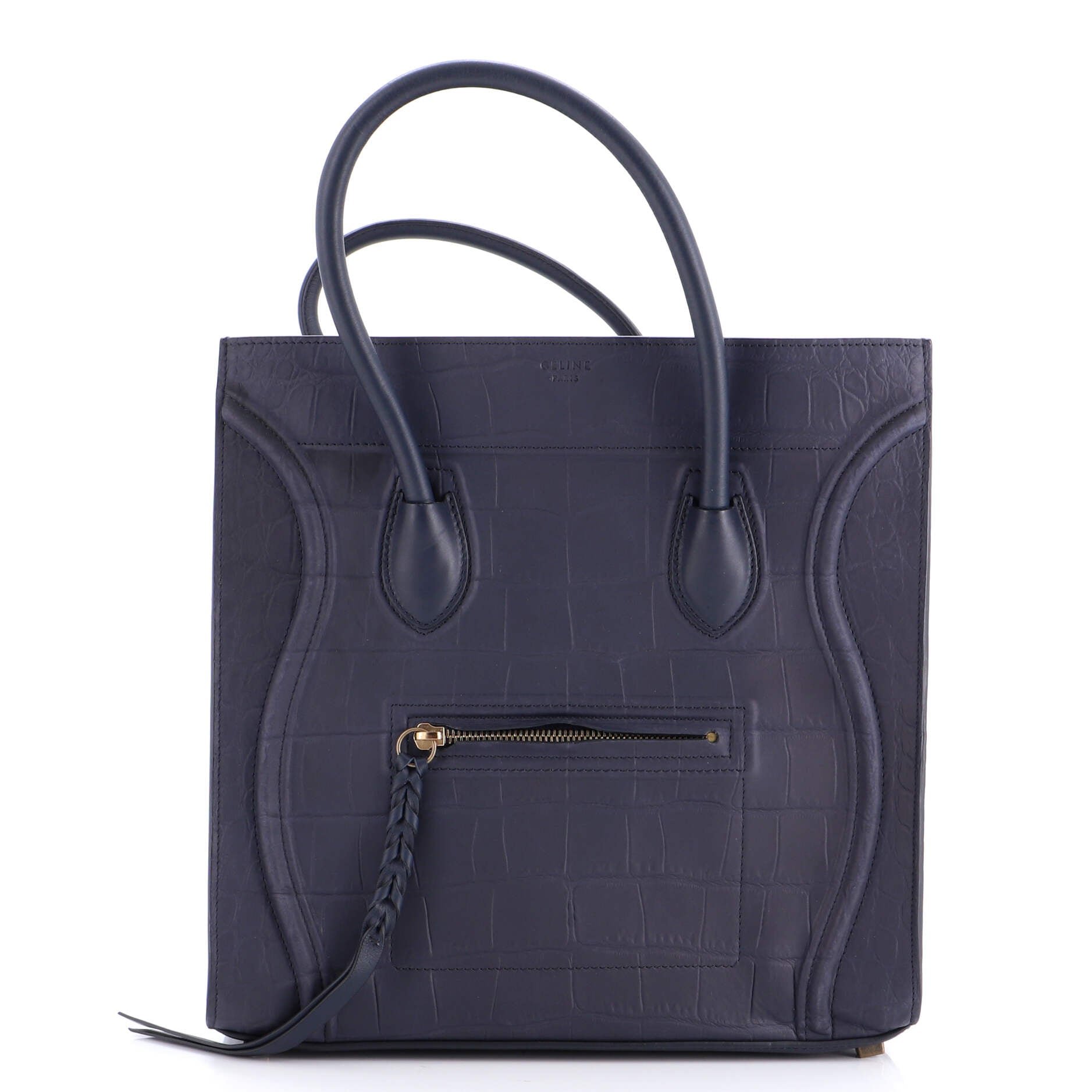 Phantom Bag Crocodile Embossed Leather Medium