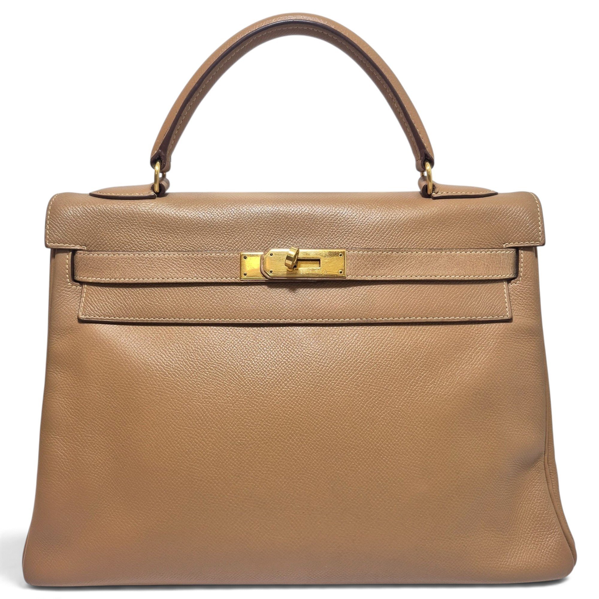 Kelly 32 leather handbag