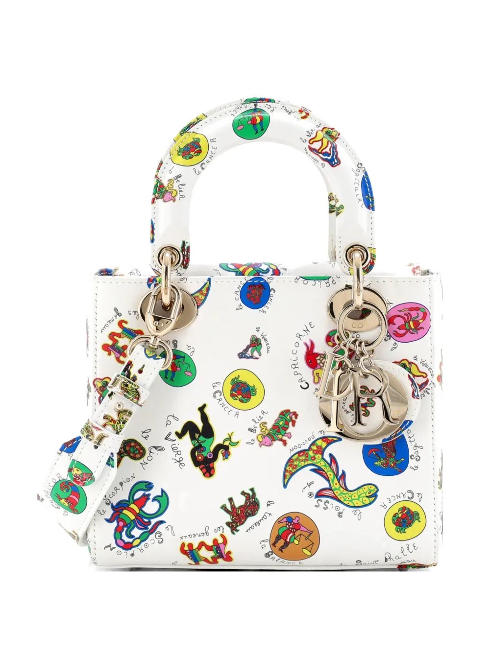 My ABCDior Lady Dior Bag Printed Leather Small satchel