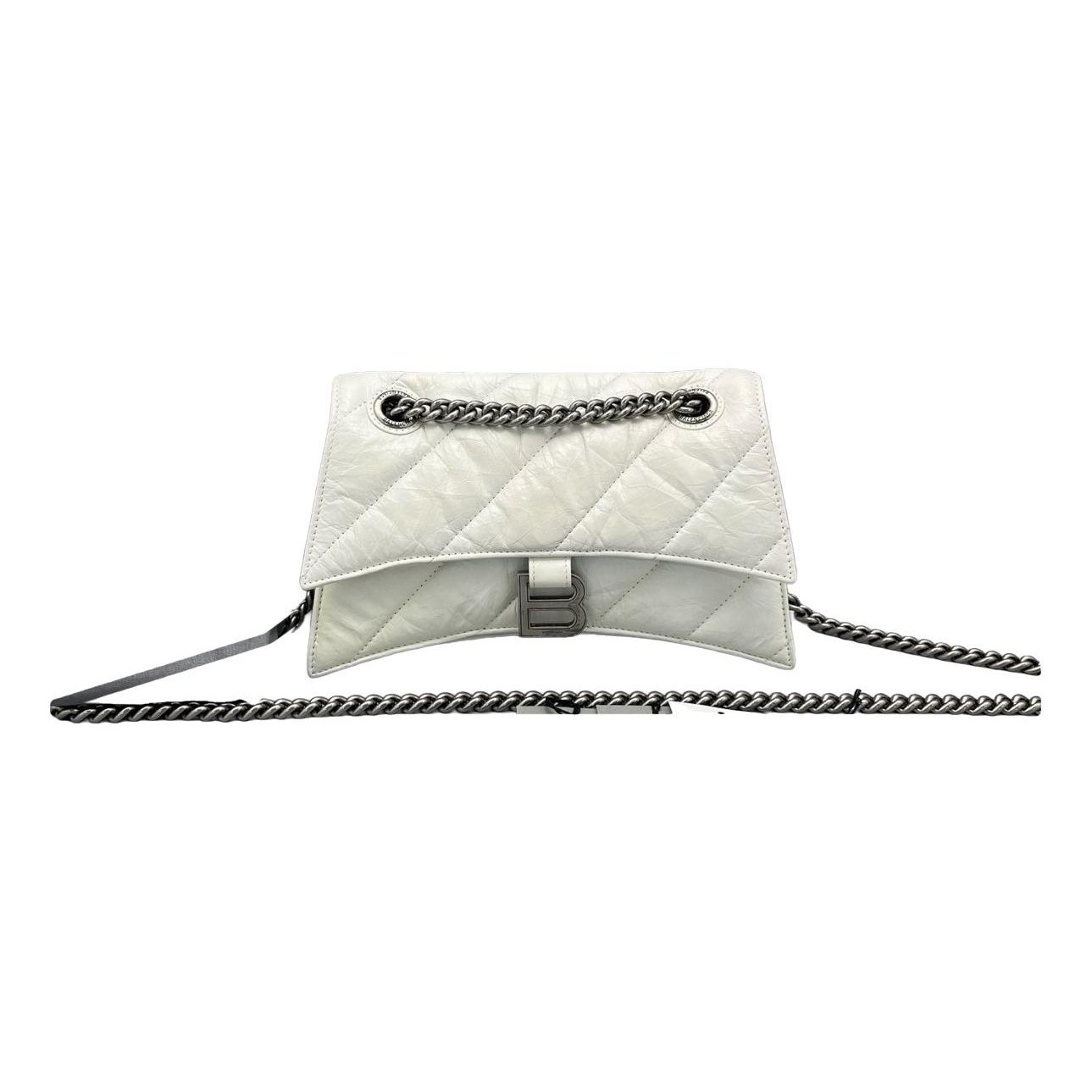 Crush leather handbag