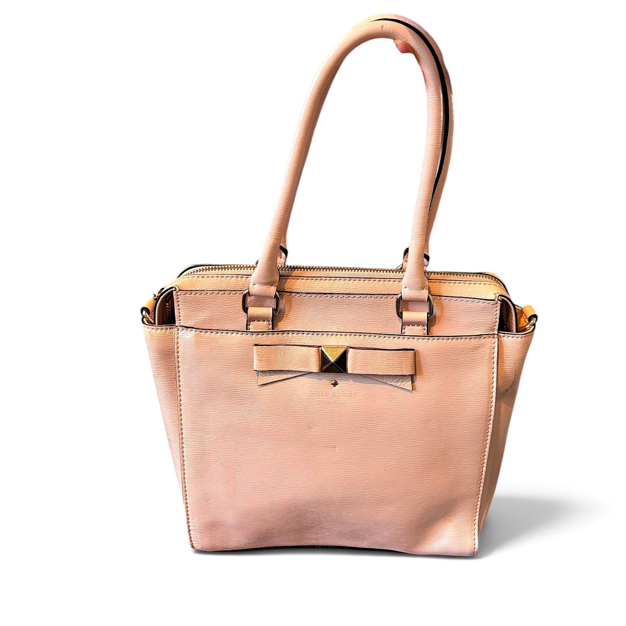 Patent leather handbag