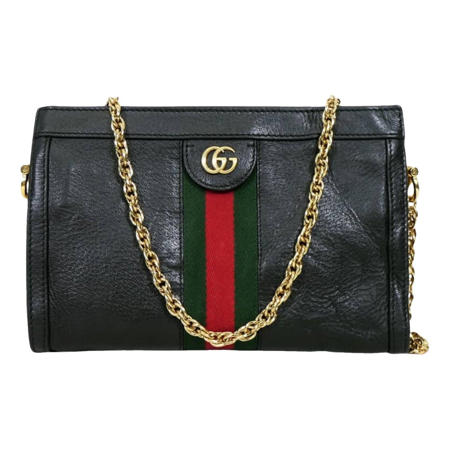 Ophidia Chain leather crossbody bag