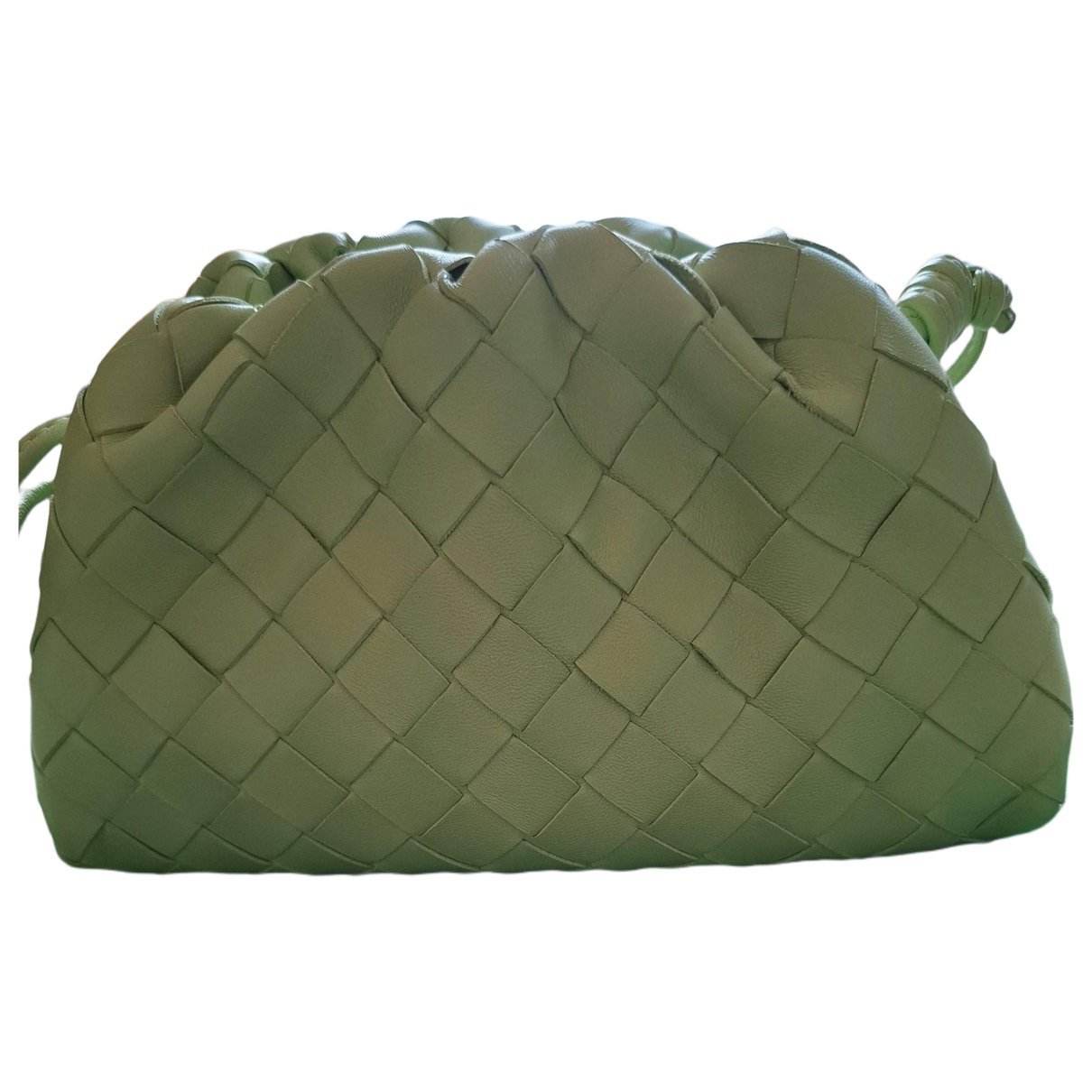 Pouch leather clutch bag