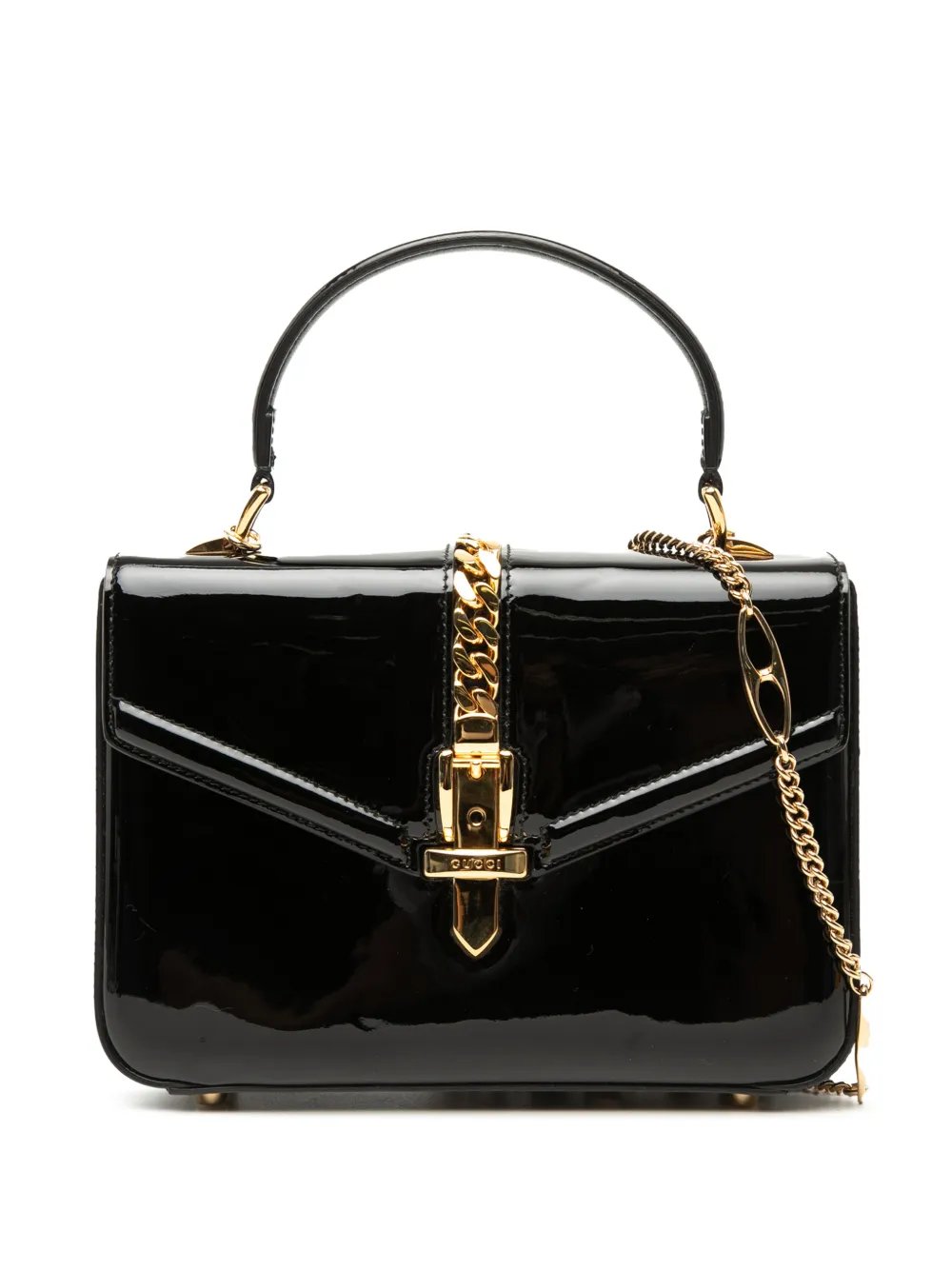 2000-2015 Mini Patent Sylvie 1969 Top Handle Bag satchel