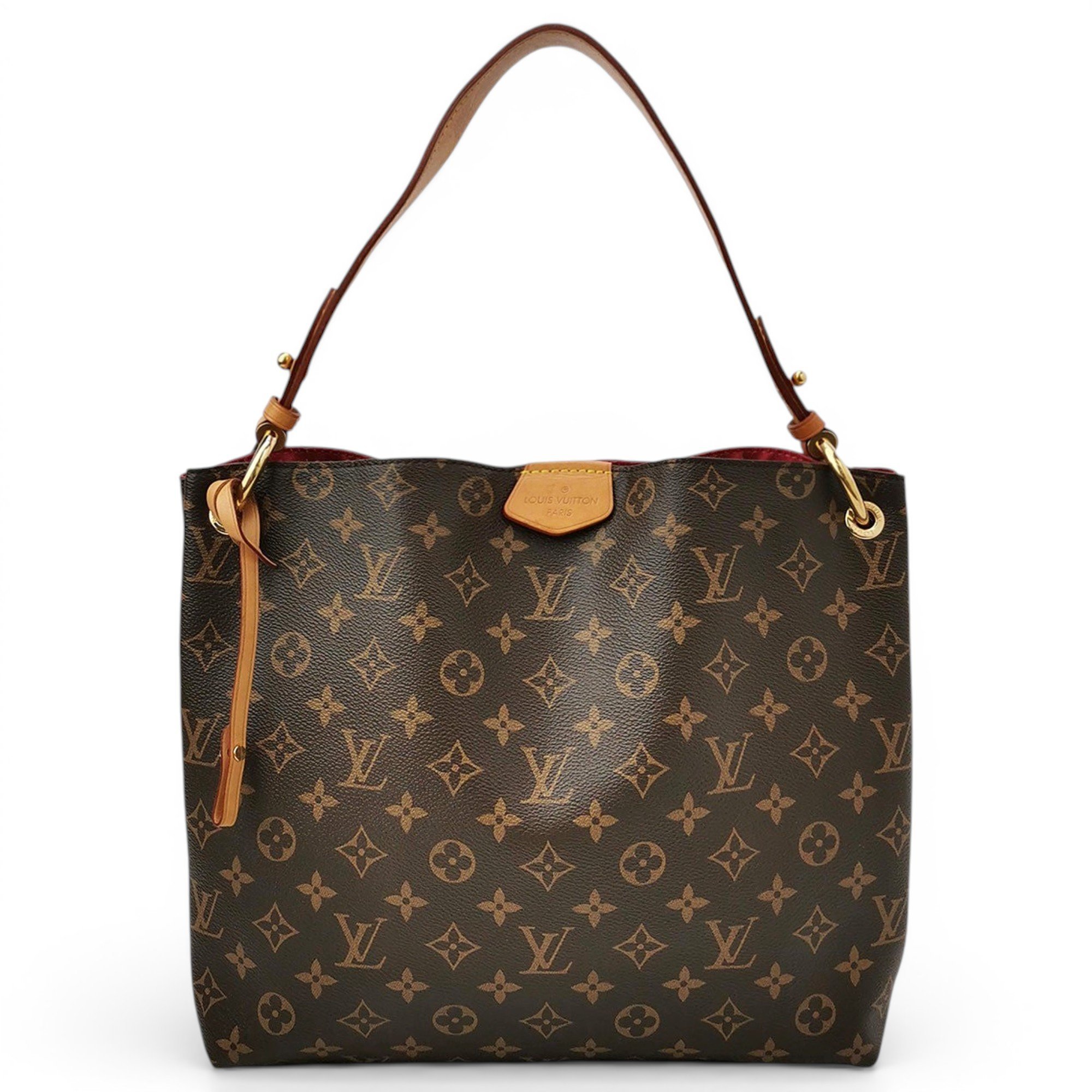 Graceful leather handbag