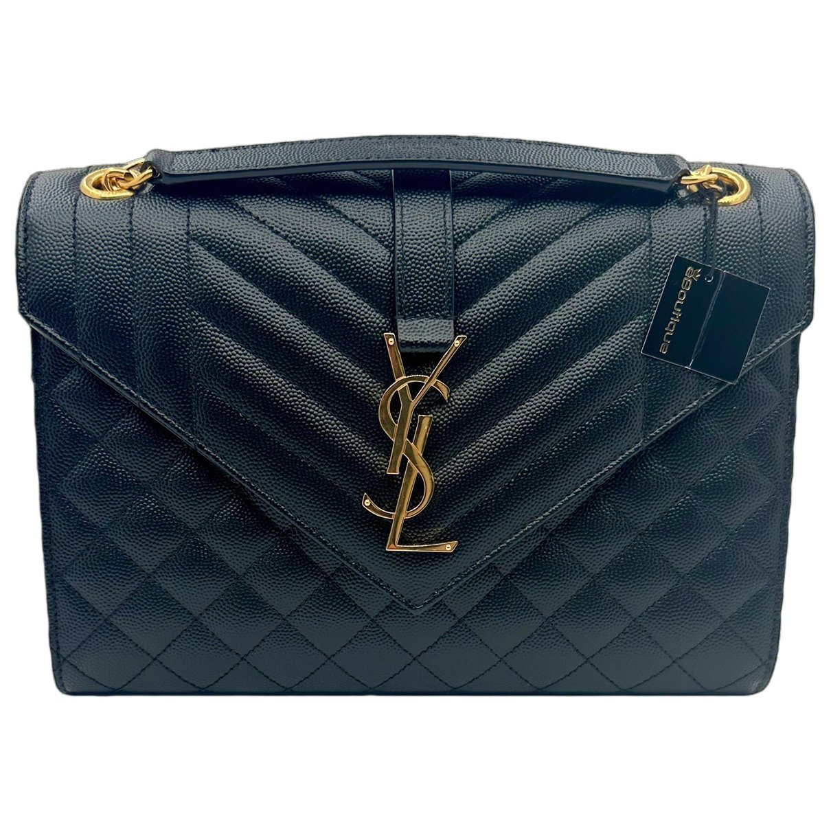 Envelope leather handbag
