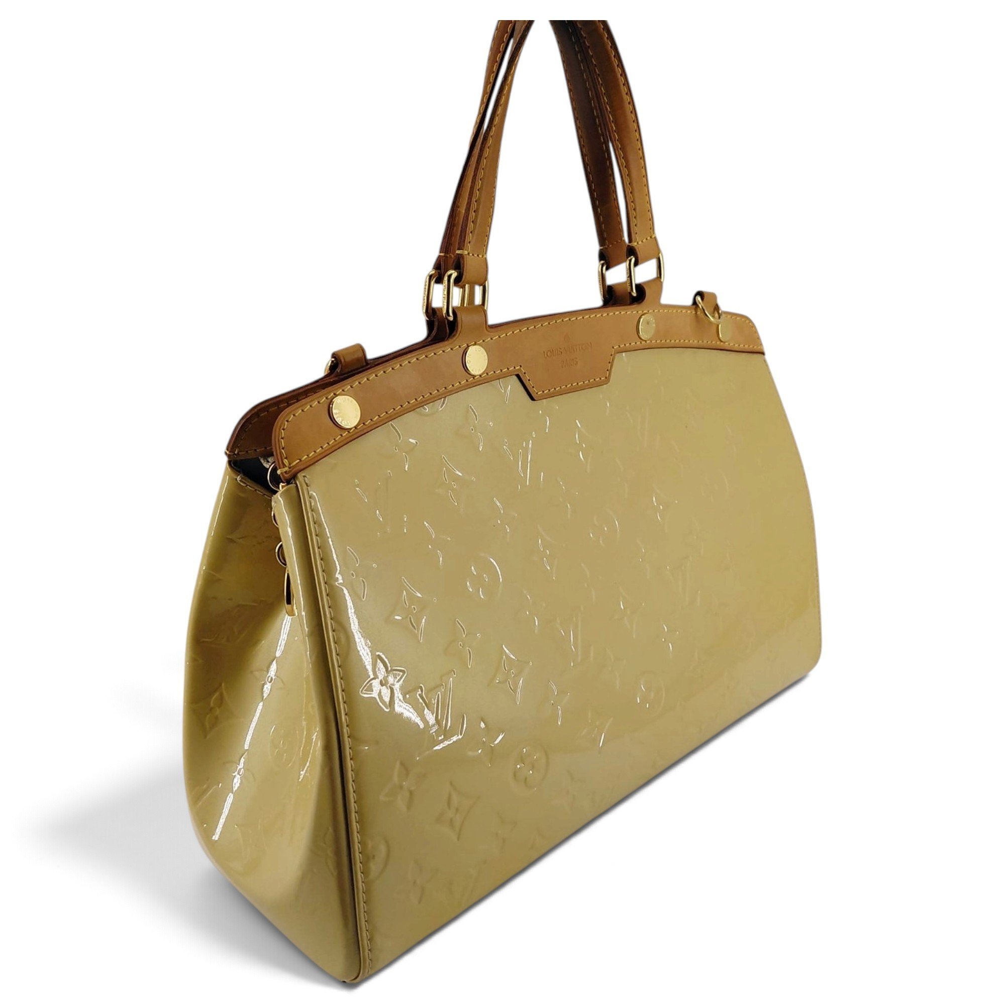 Bréa patent leather handbag