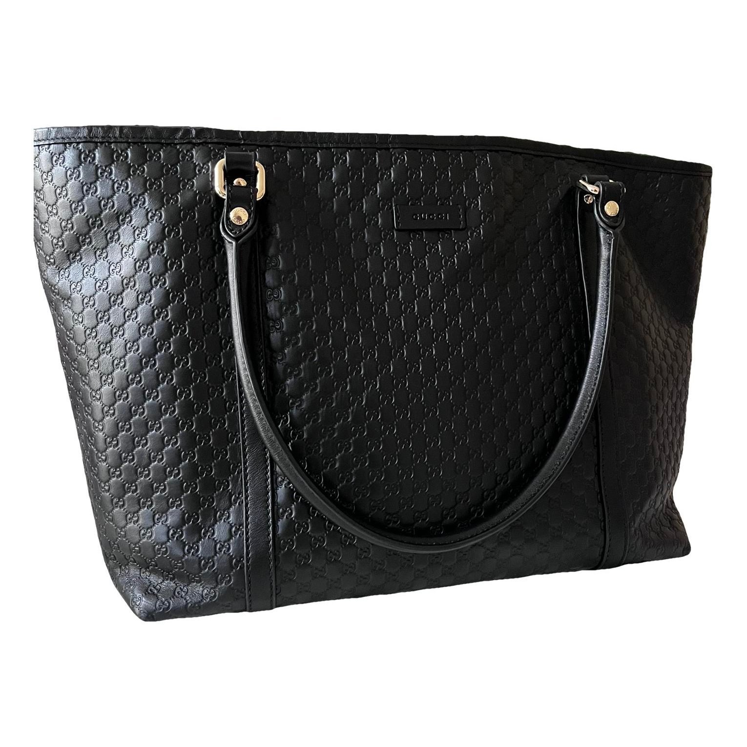 Leather tote