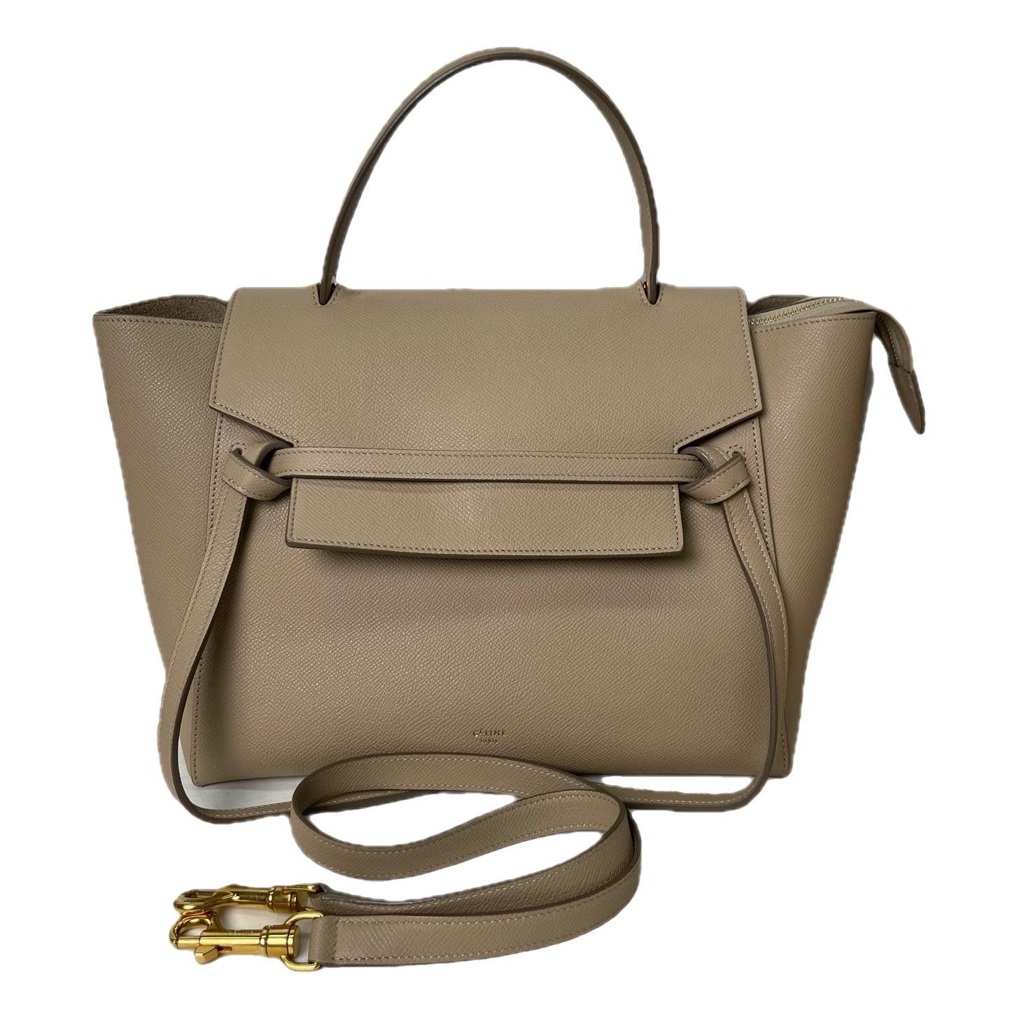 Belt leather handbag