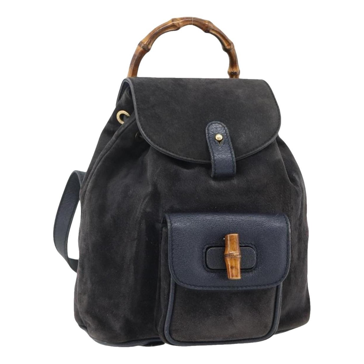 Leather backpack