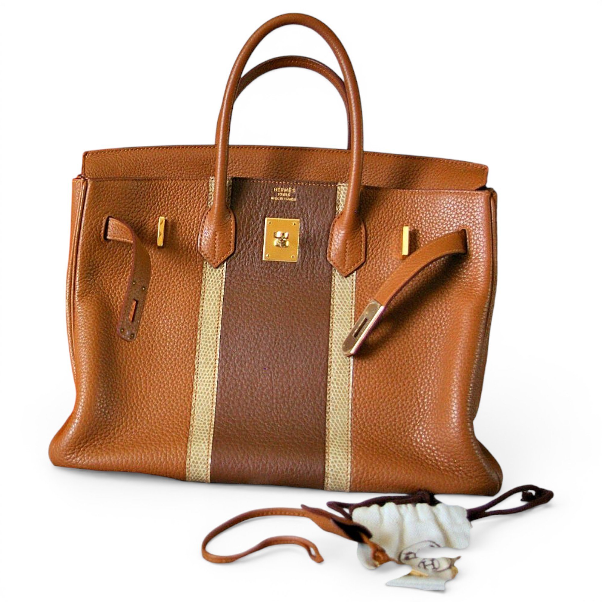 Hermes Birkin 35 Handbag Lizard Skin 2011