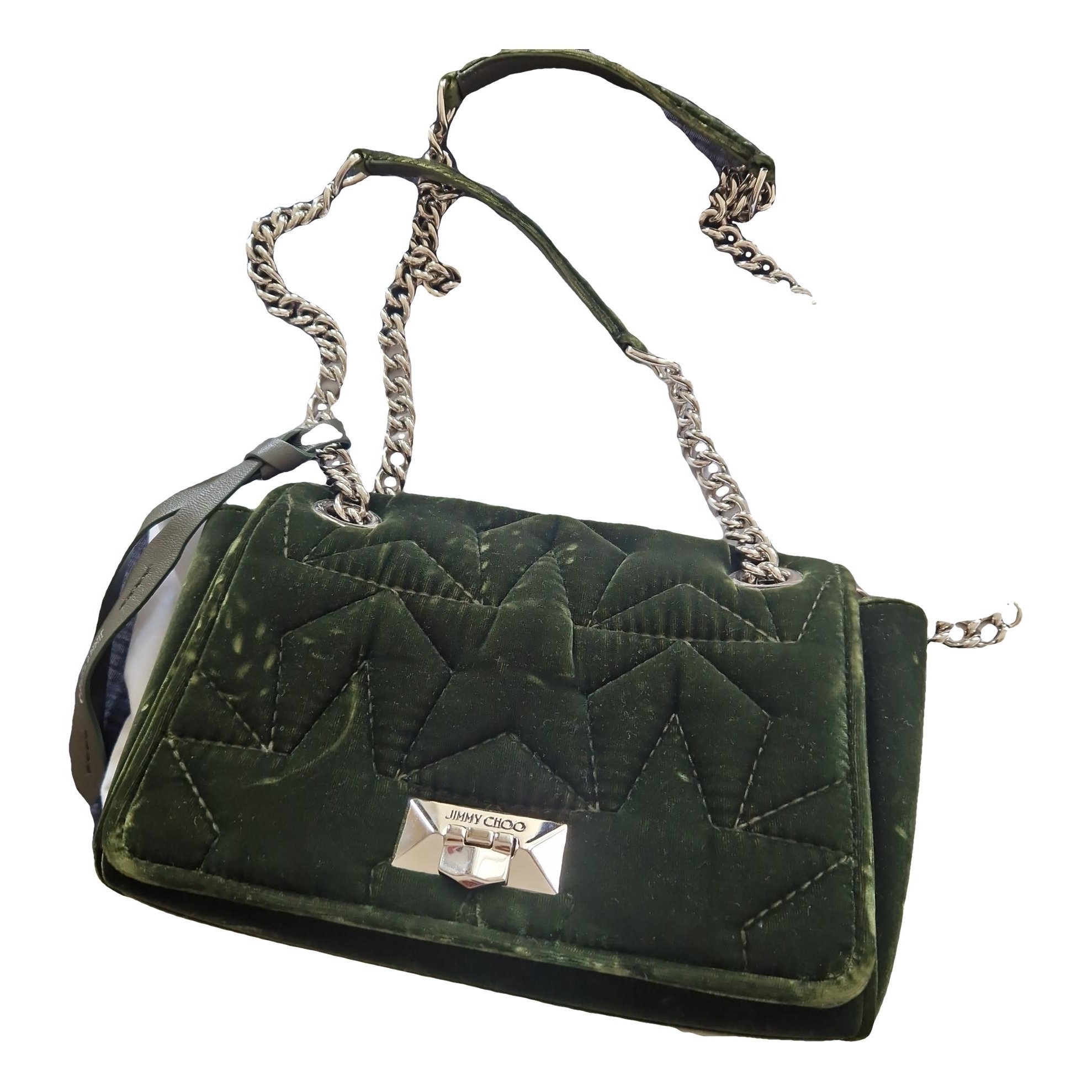 Jimmy Choo Avenue velvet handbag