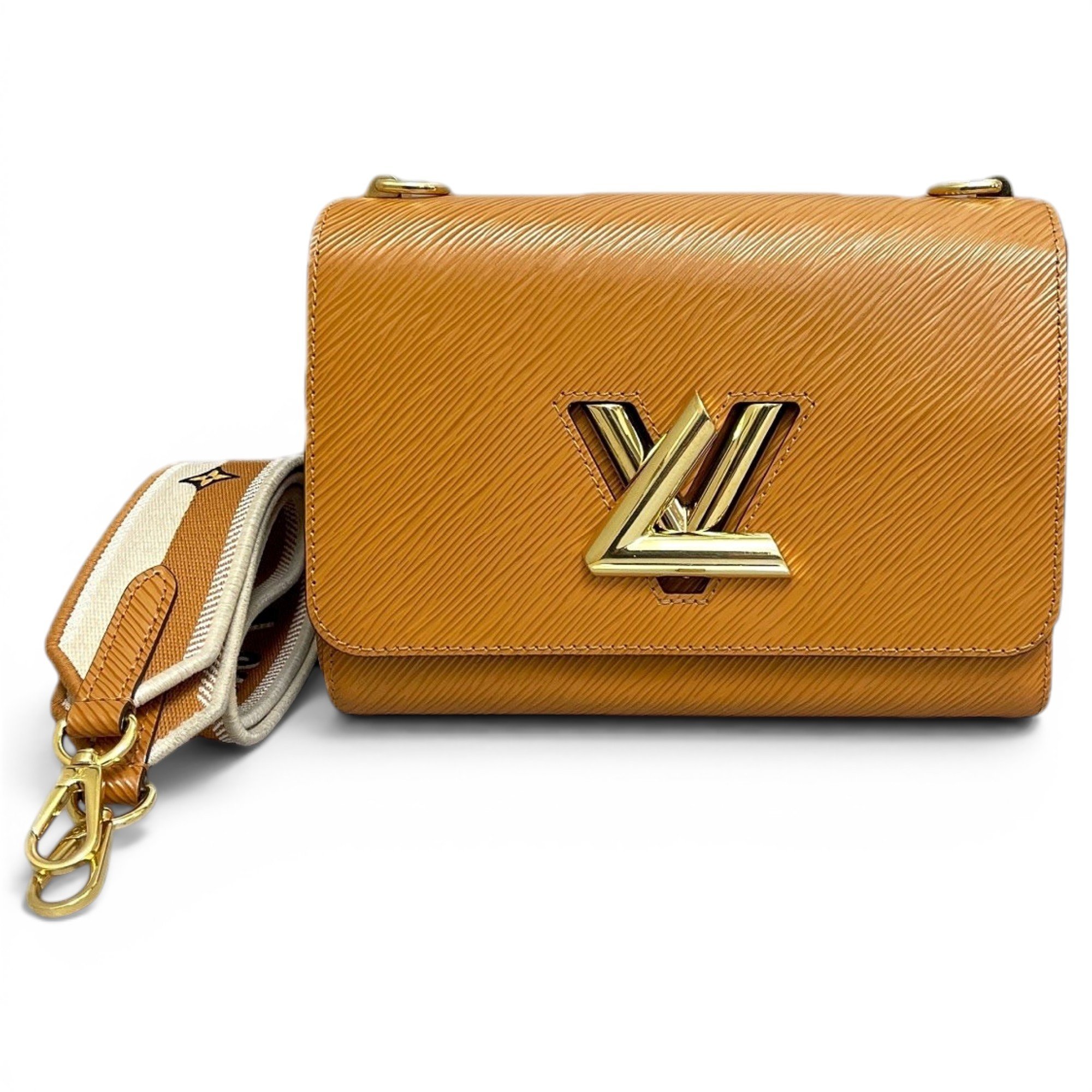 Twist leather handbag