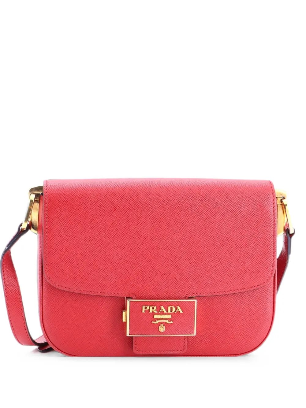 Embleme Flap Bag Saffiano Leather Small shoulder bag