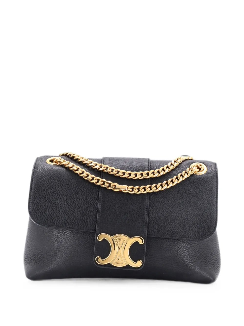 Victoire Flap Leather Medium shoulder bag
