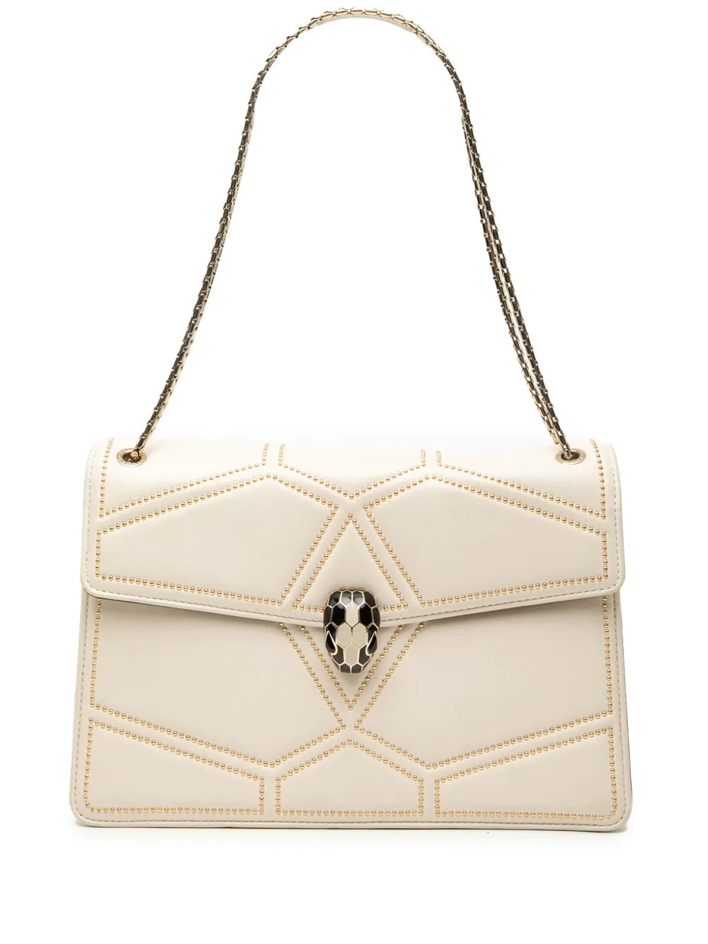 Bvlgari 2019-2020 Studded Leather Diamond Blast Serpenti Forever crossbody bag