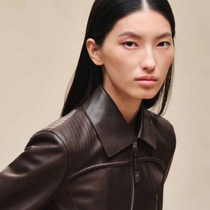 Marron Ébène Veste Équestre