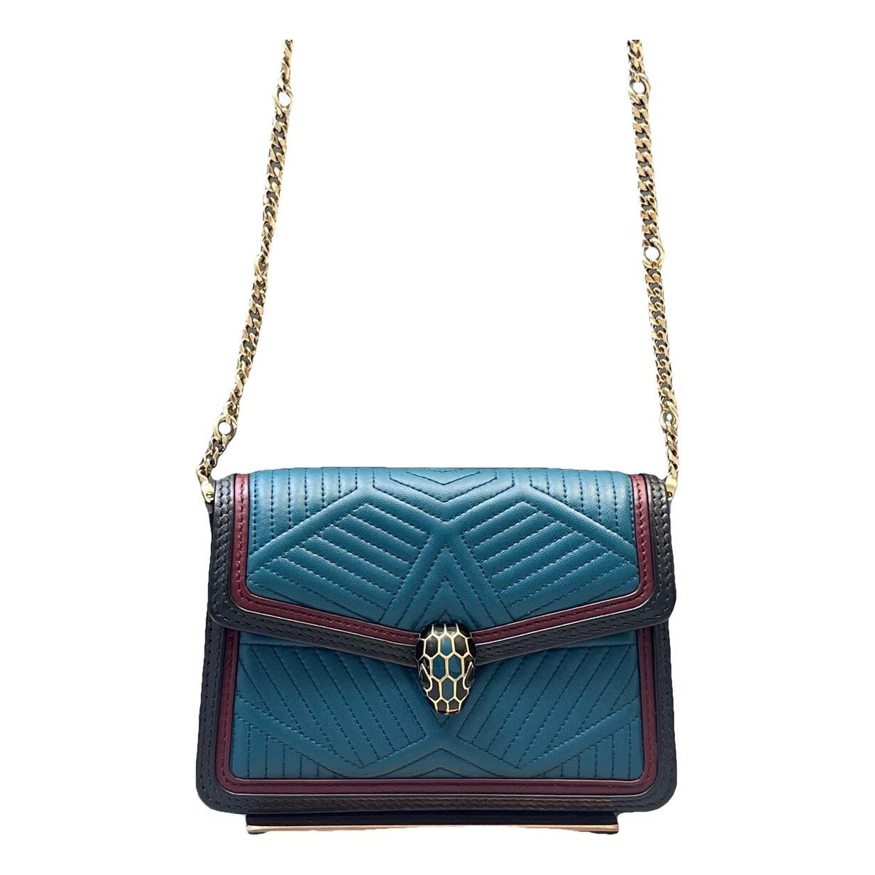 Serpenti leather handbag