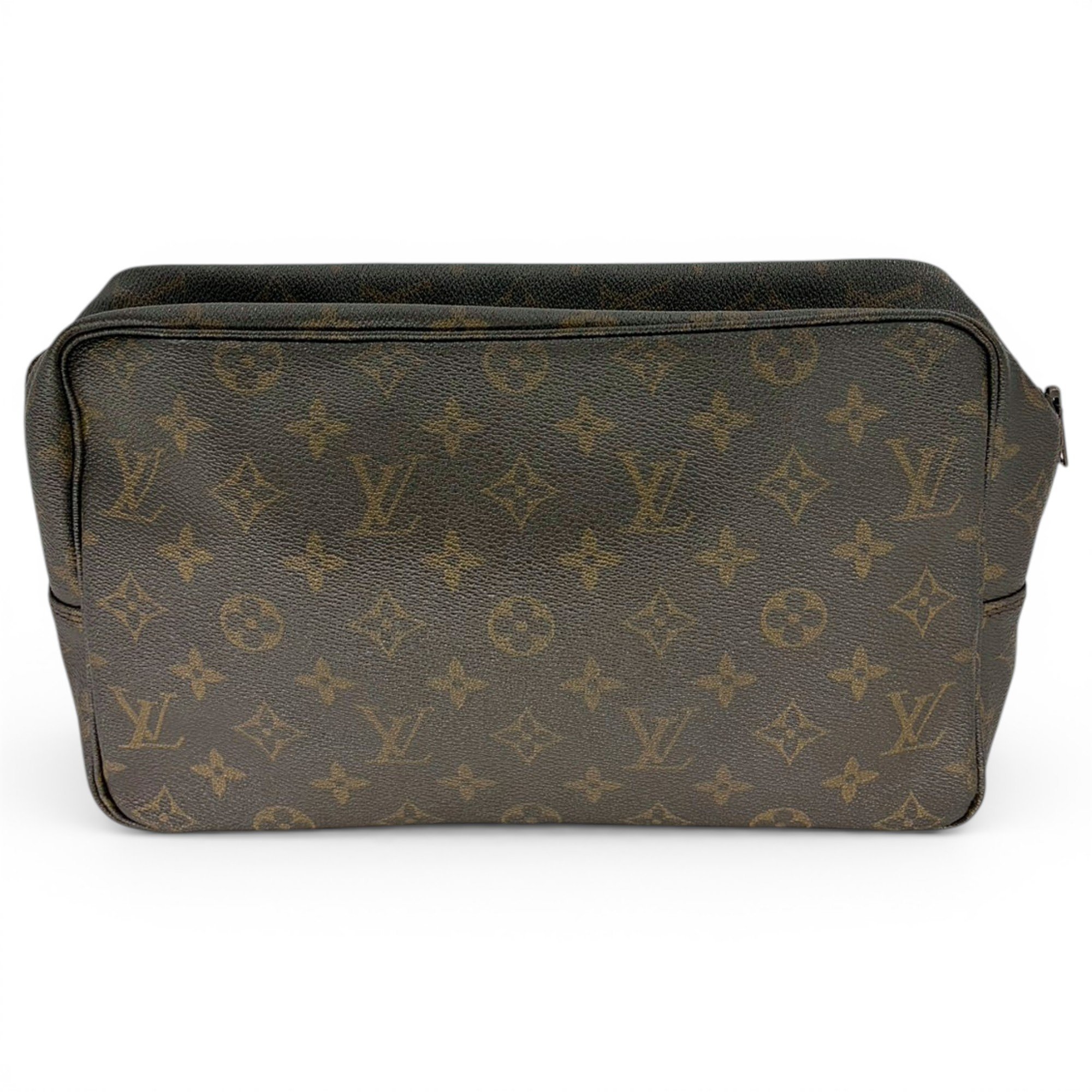 Leather clutch bag