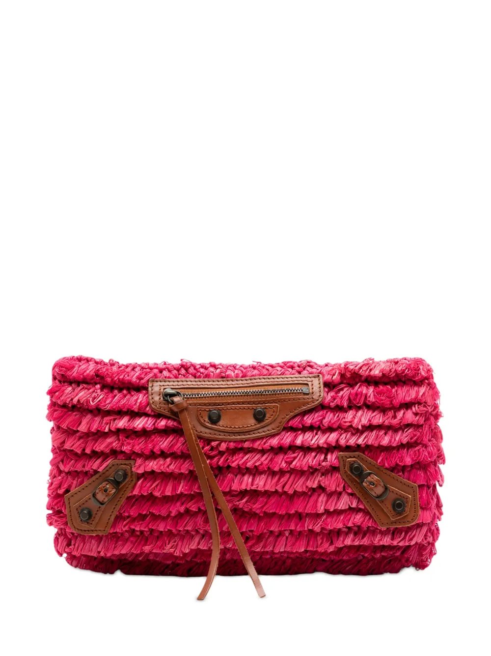 2005 Raffia Motocross Classic Envelope clutch bag