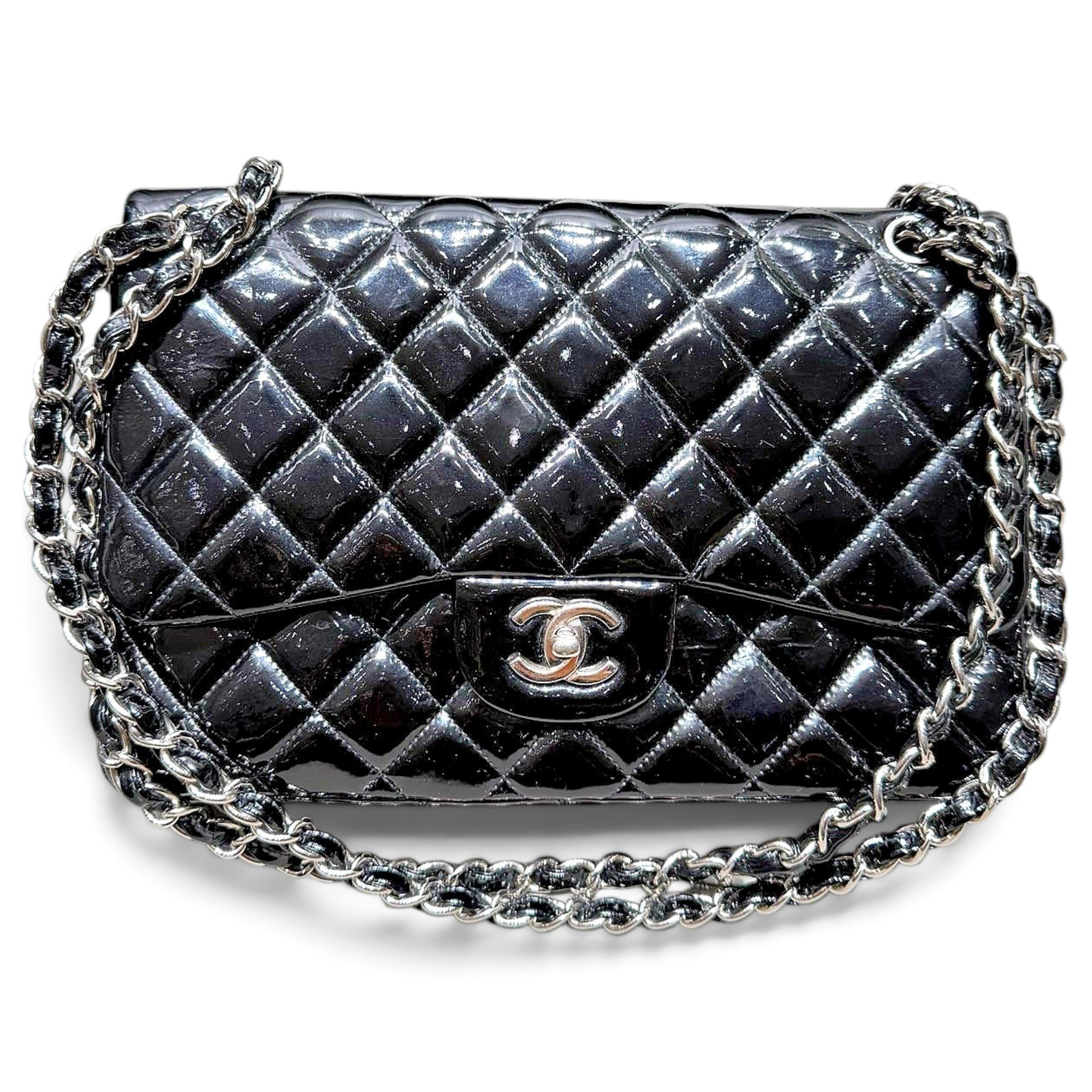 Timeless/Classique patent leather handbag