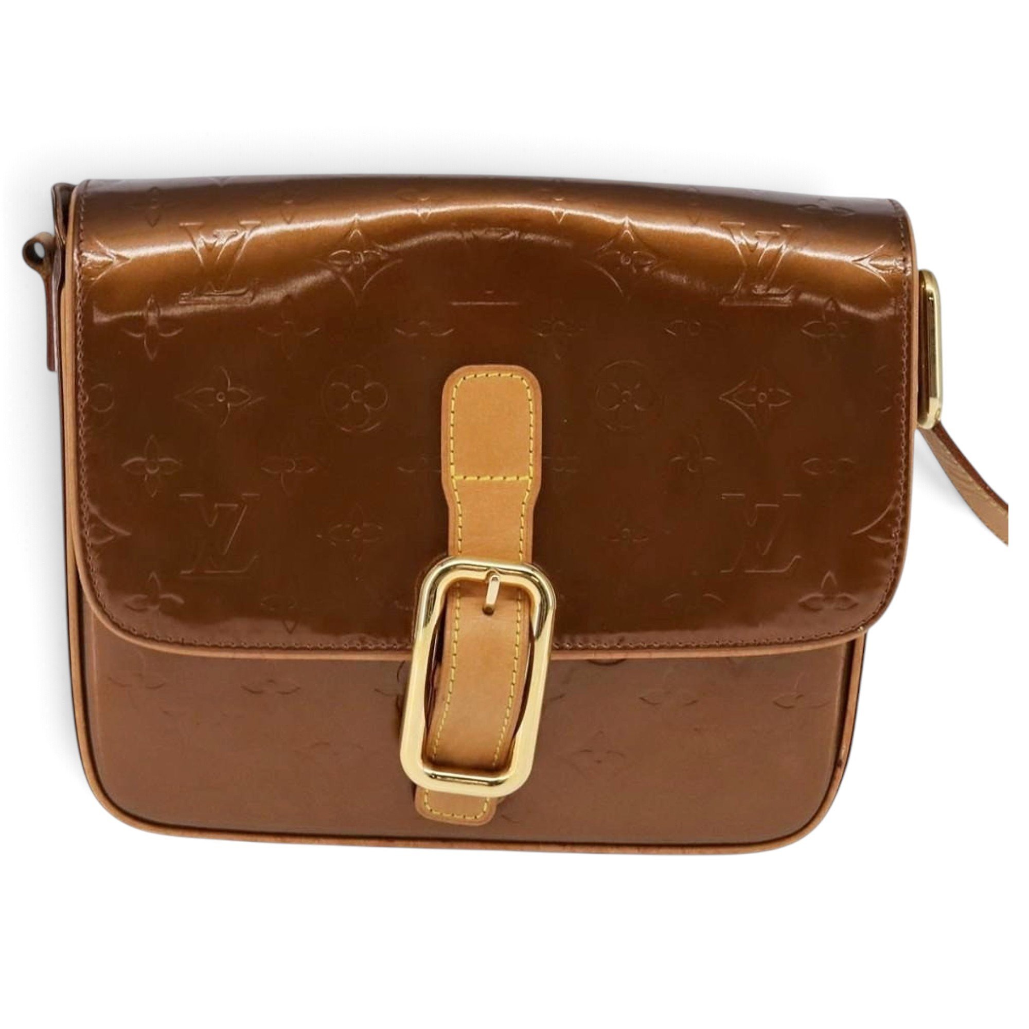 Christie patent leather handbag